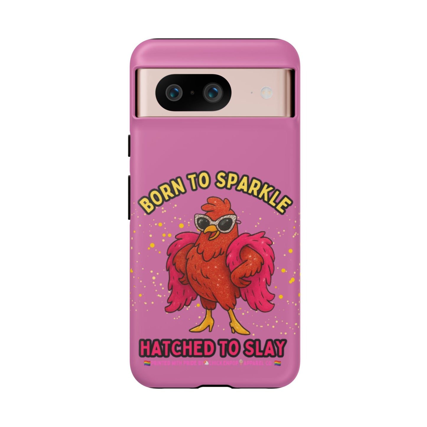 Phone Case - Born to Sparkle Hatched to Slay Logo Design