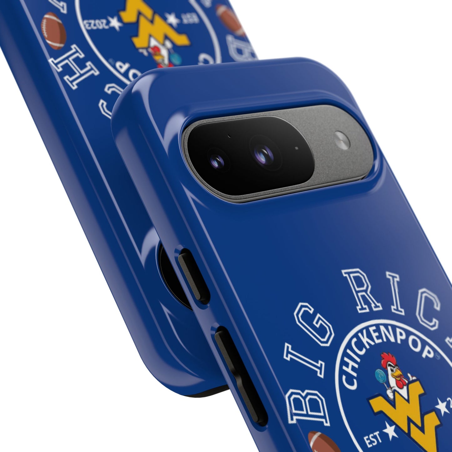 Don’t Be A Devries Funny Chicken Phone Case – Durable Dual-Layer Protection for iPhone, Samsung, Pixel – Matte or Glossy Finish Blue