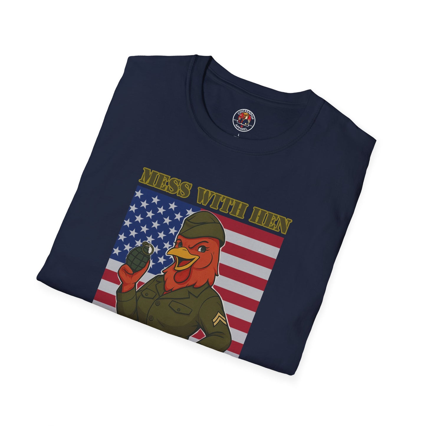 Mess With Hen T-Shirt – Fierce Funny Chicken Tee for Bold Women with Attitude | ChickenPop Apparel