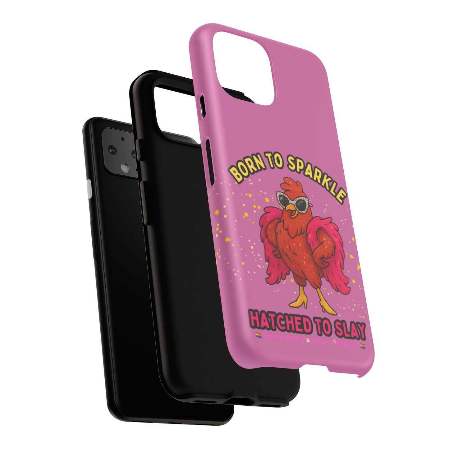 Phone Case - Born to Sparkle Hatched to Slay Logo Design