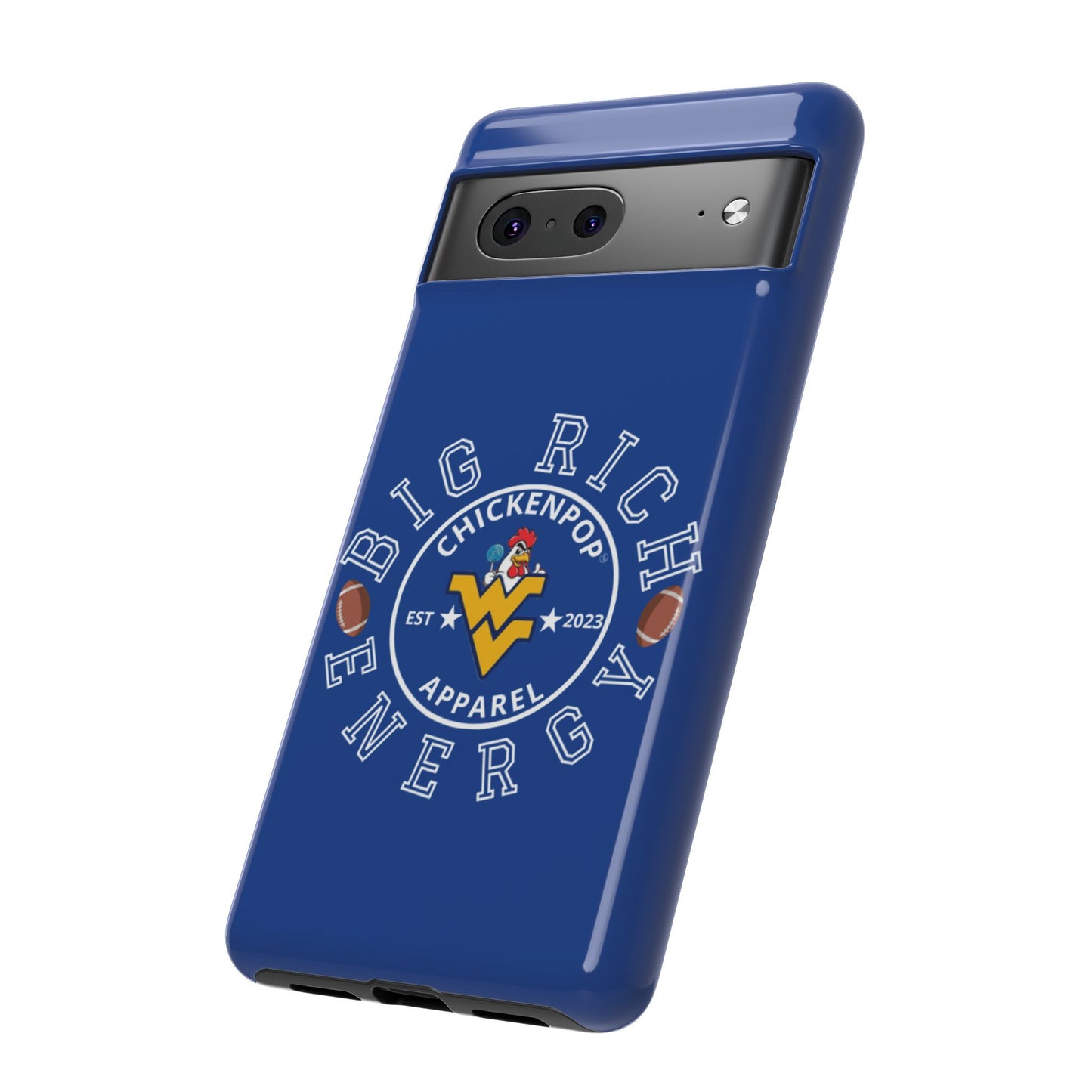 Don’t Be A Devries Funny Chicken Phone Case – Durable Dual-Layer Protection for iPhone, Samsung, Pixel – Matte or Glossy Finish Blue