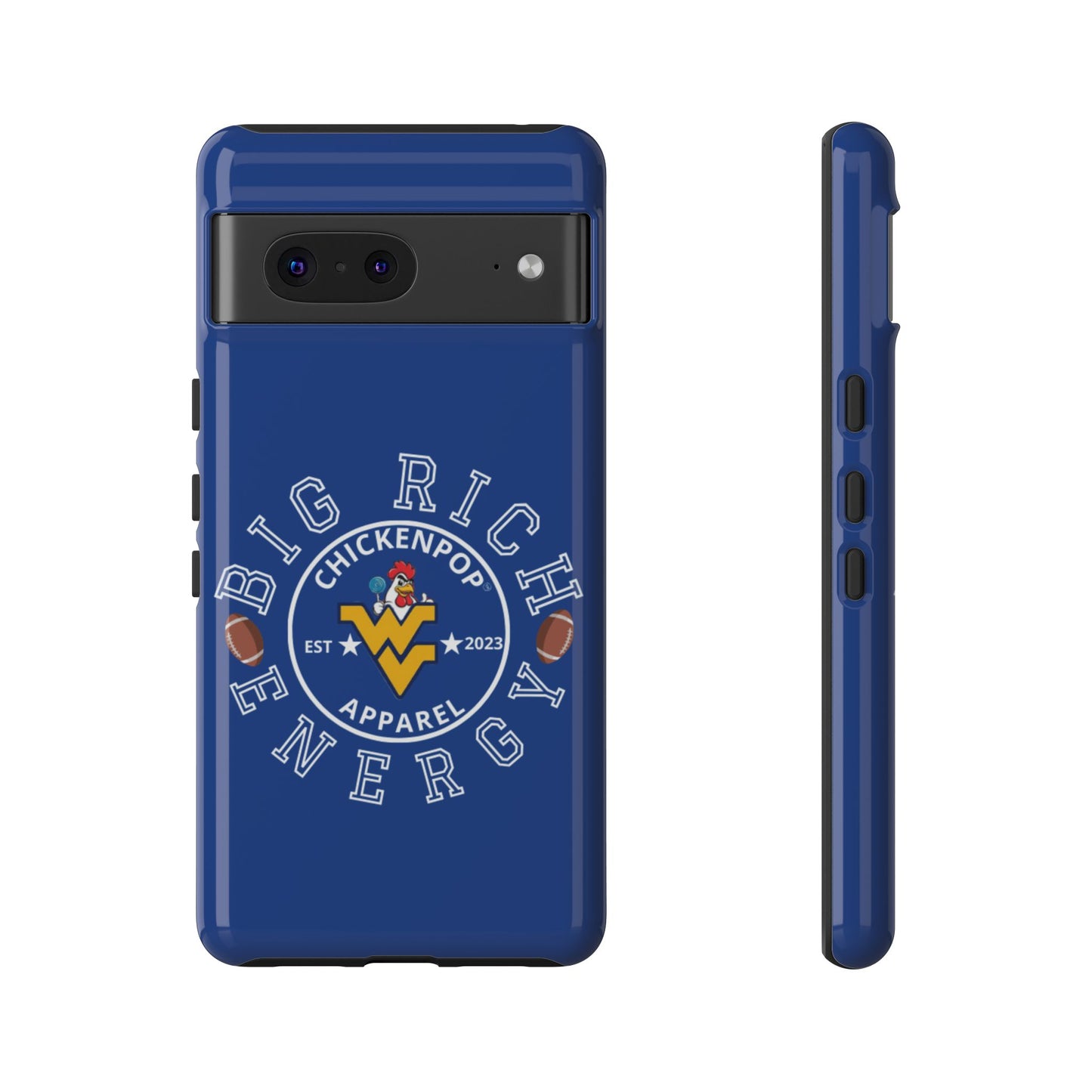 Don’t Be A Devries Funny Chicken Phone Case – Durable Dual-Layer Protection for iPhone, Samsung, Pixel – Matte or Glossy Finish Blue