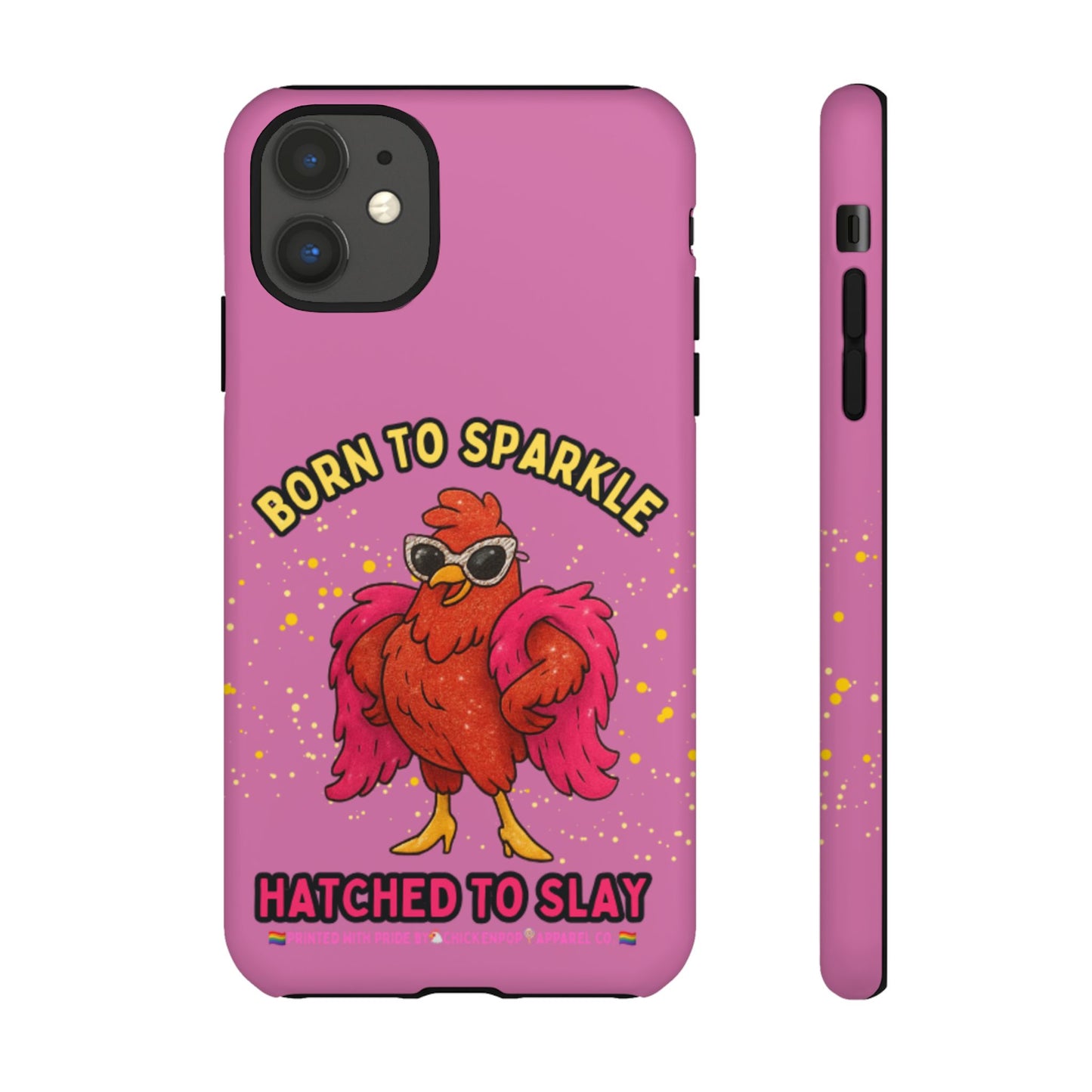Phone Case - Born to Sparkle Hatched to Slay Logo Design