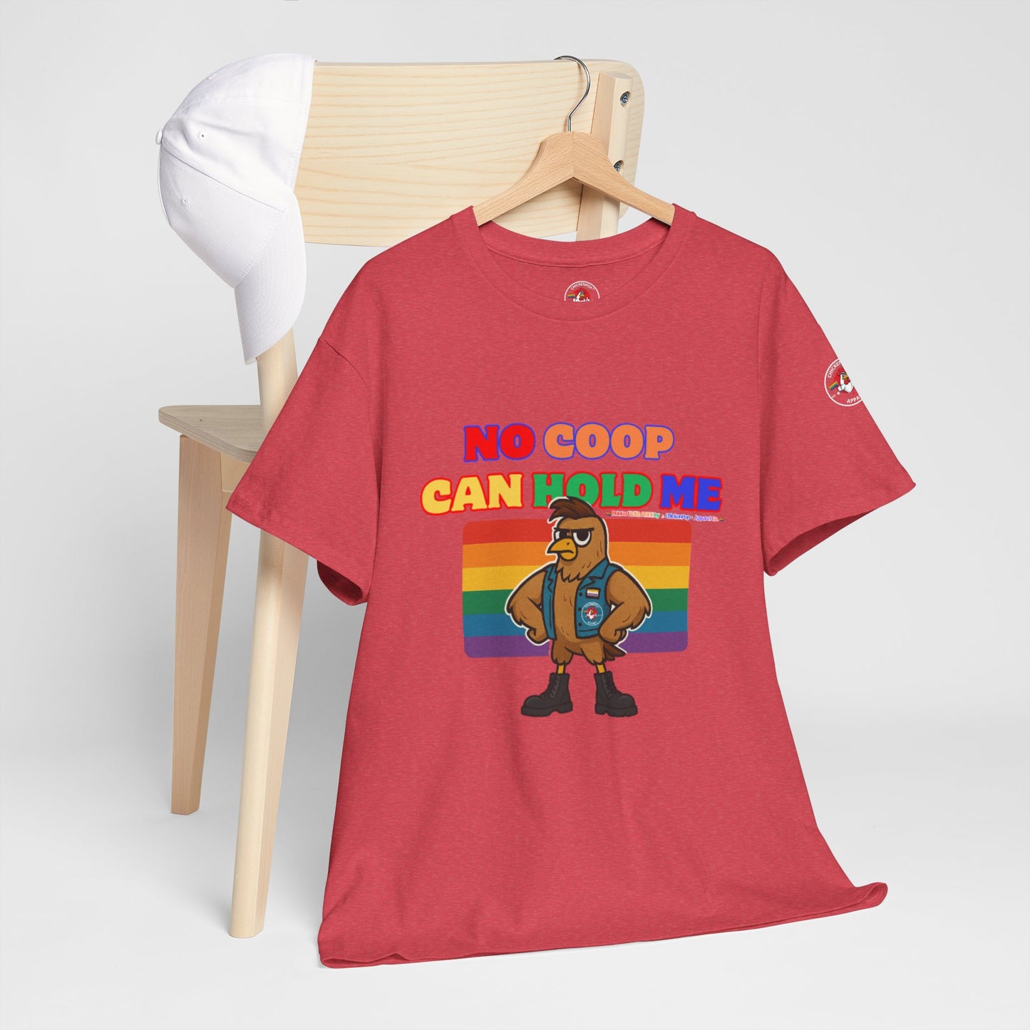 No Coop Can Hold Me – Theym Hen Unisex Pride Tee