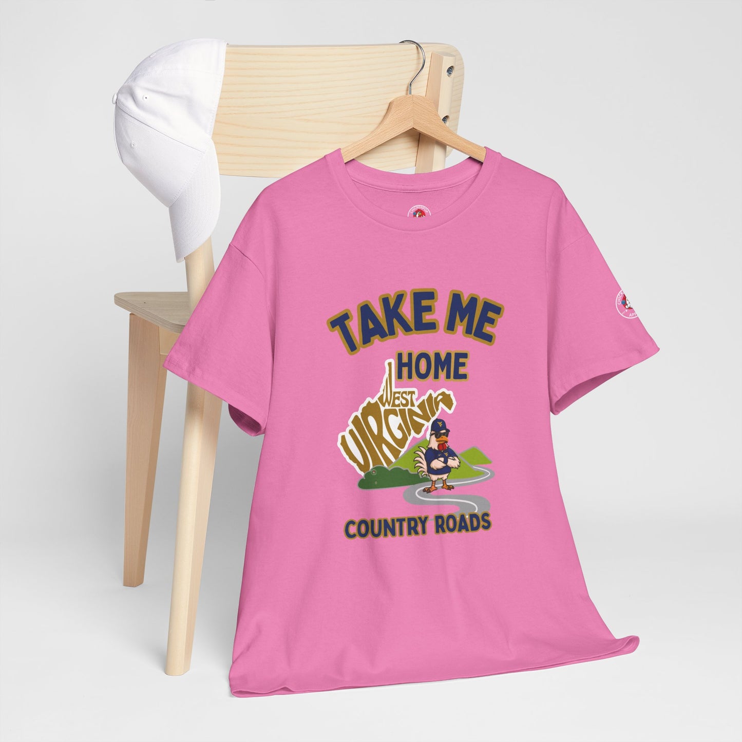 Take Me Home Country Roads WV Coop Daddy Tee – Funny West Virginia Rooster Shirt