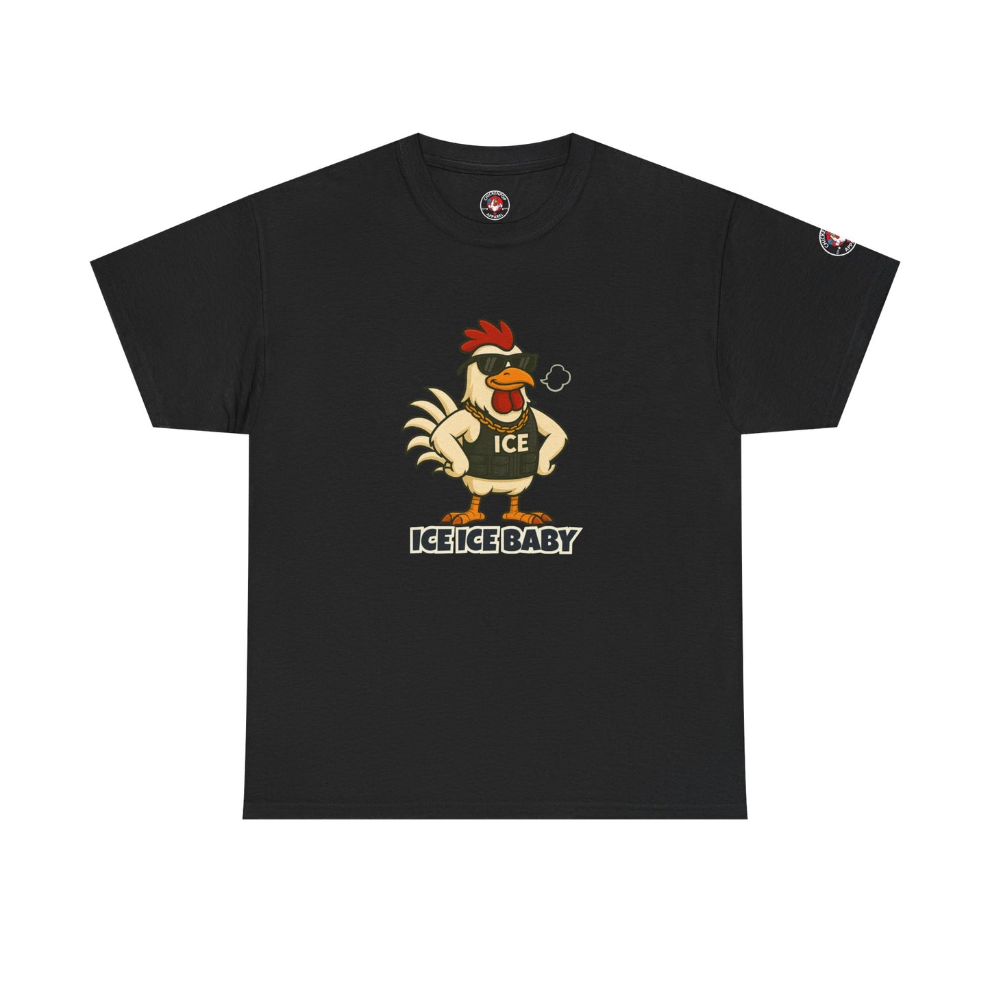 Ice Ice Baby Part 2 Funny Chicken T-Shirt – Cool Rooster Graphic Tee | Unisex Retro Hip-Hop Style