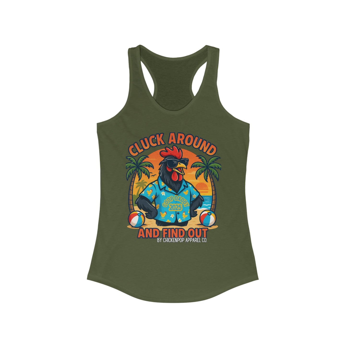 Cluck Around and Find Out – Women's Racerback Tank