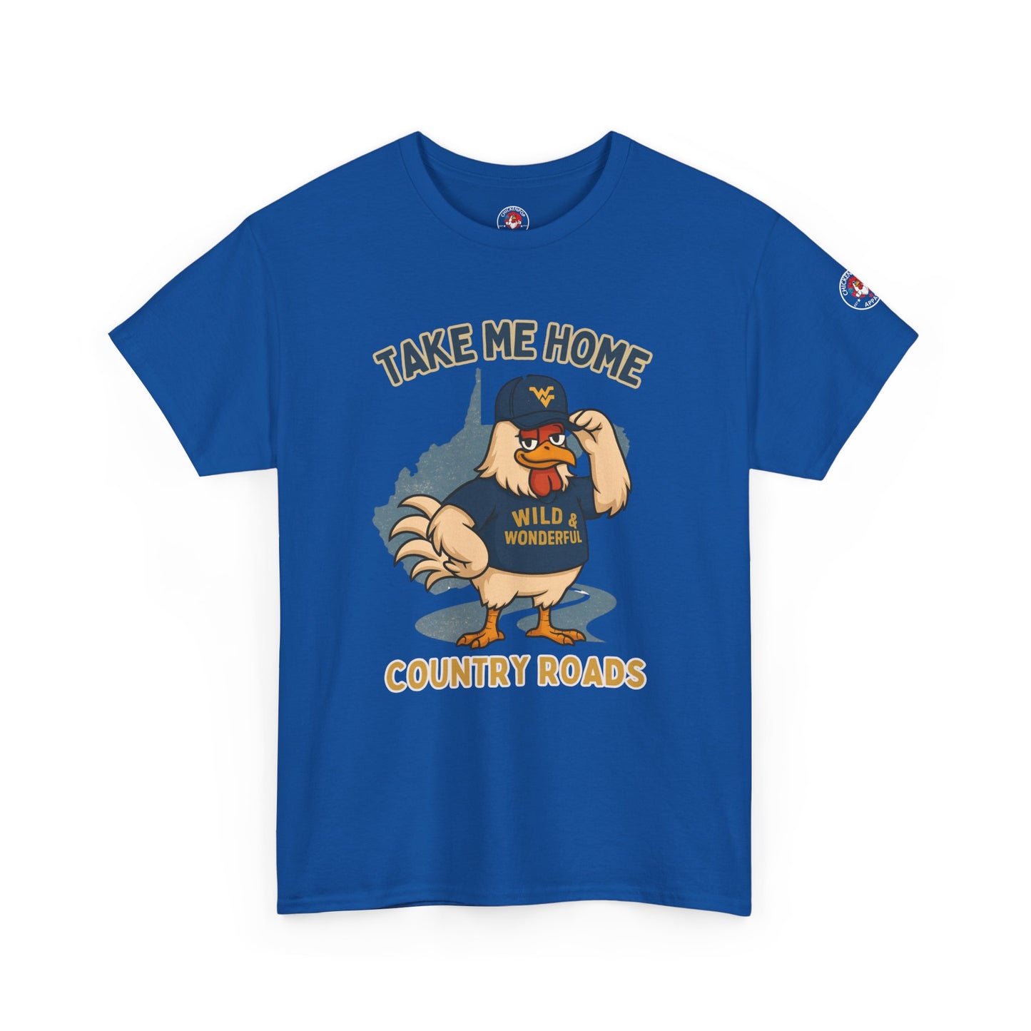 Take Me Home Country Roads WV Coop Daddy Tee – Funny West Virginia Rooster Shirt