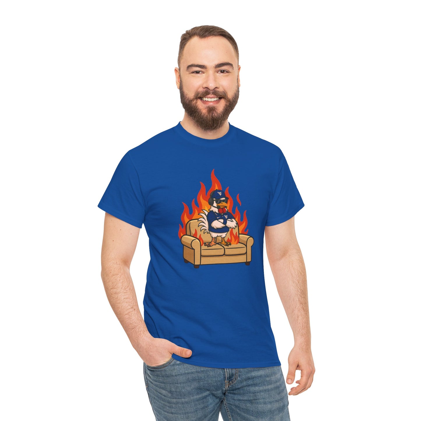 Big Rich Energy WV BURNIN' DOWN THE COUCH Graphic Tee 🔥Free Shipping🔥