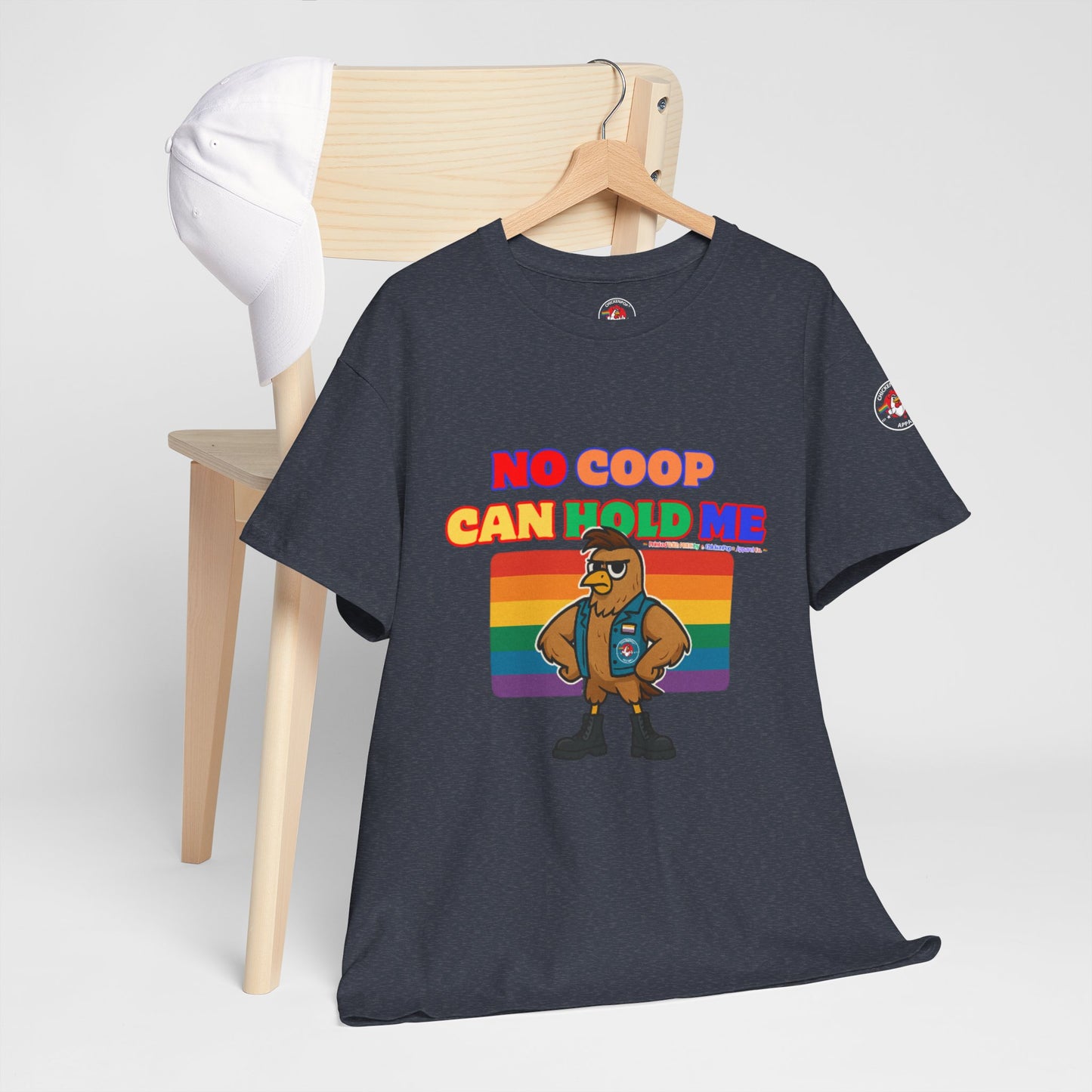 No Coop Can Hold Me – Theym Hen Unisex Pride Tee