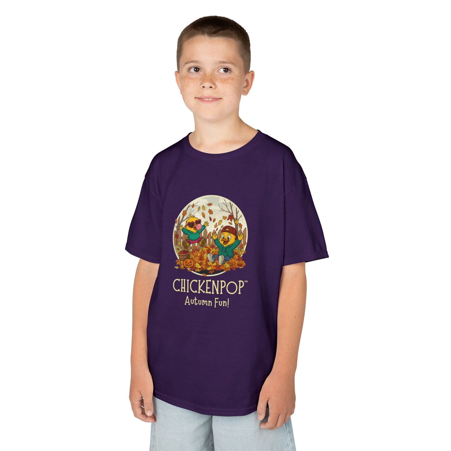 Kids Tee - Lil’ Cluckers 'Autumn Fun' ChickenPop Shirt