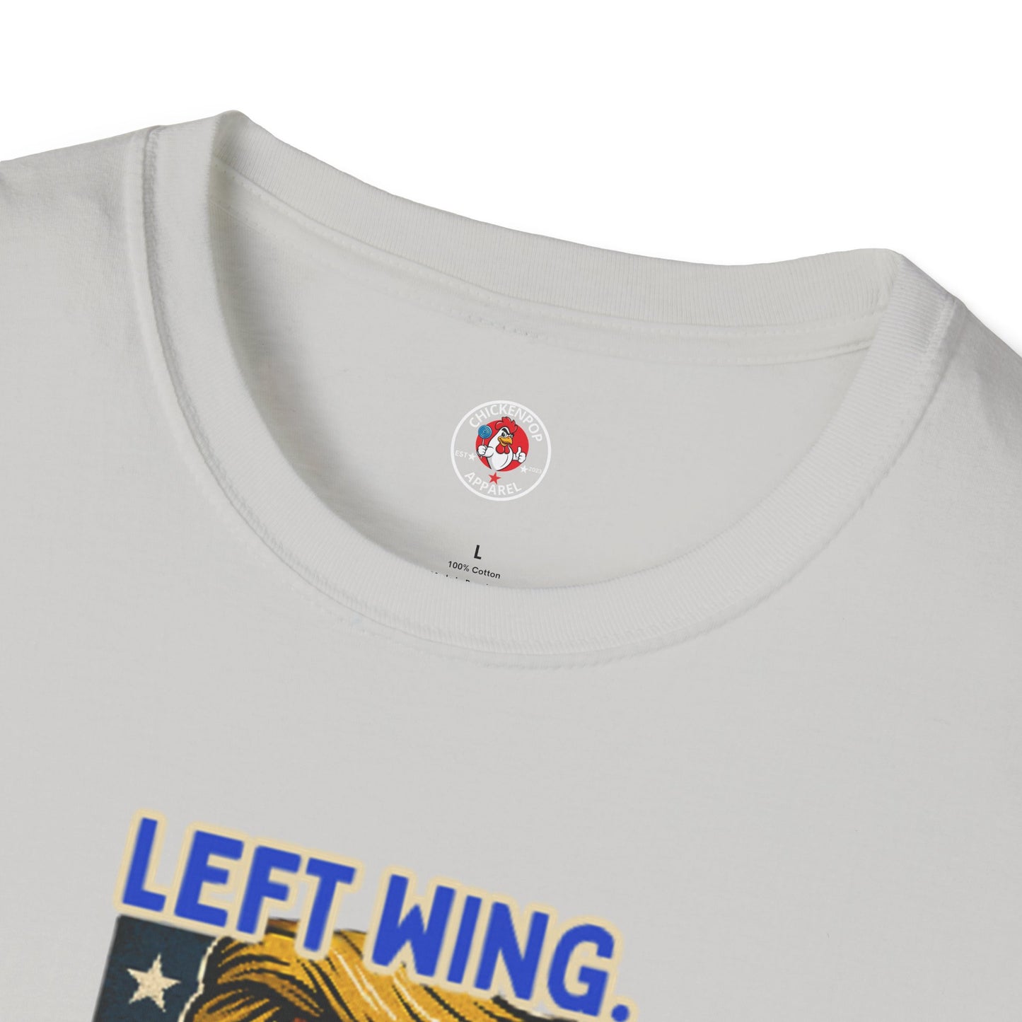 Cock-a-Doodle-Don "Left Wing. Right Wing. Same Coop." Political Satire Tee – Unisex Graphic T-Shirt