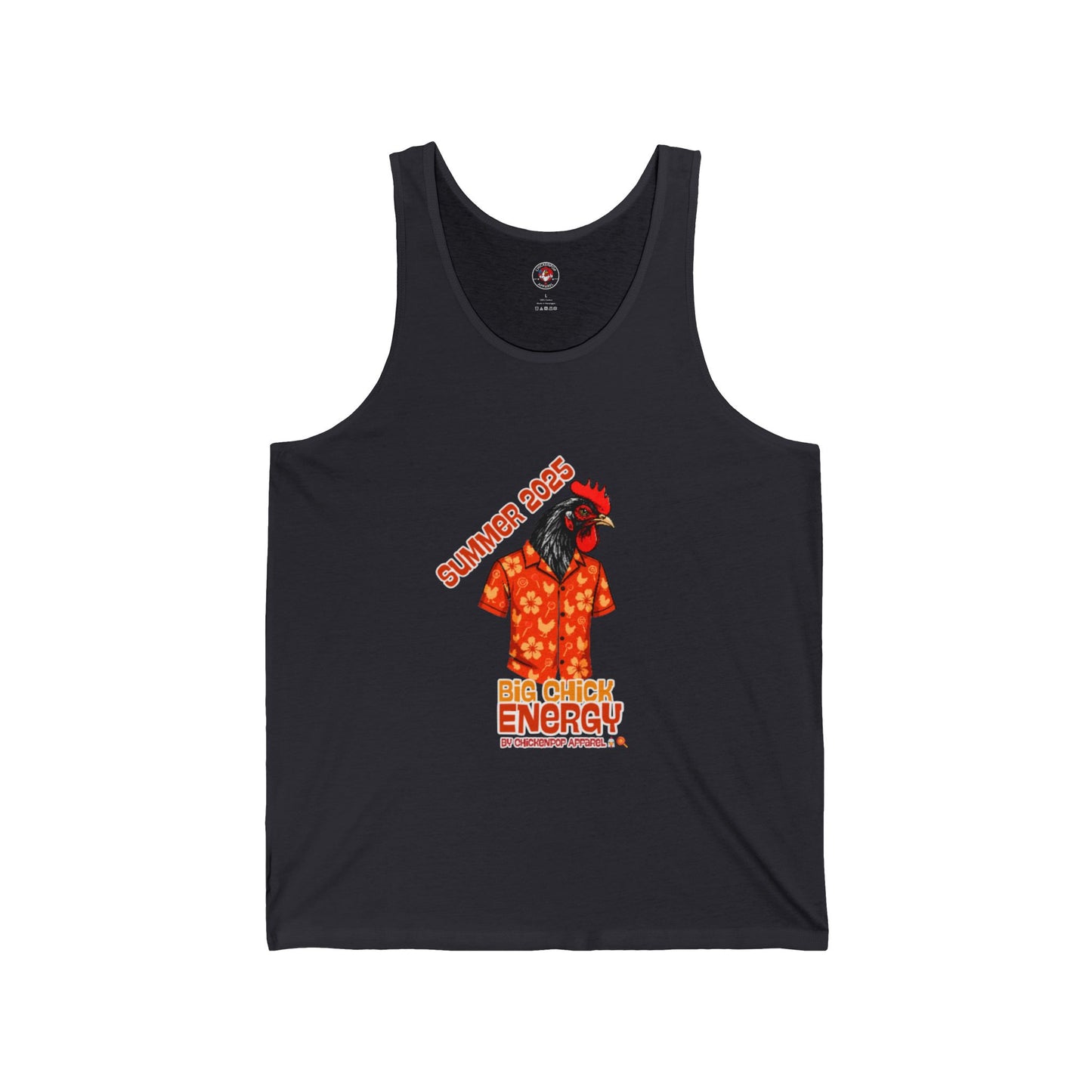 Big Chick Energy Summer Tank, Unisex Jersey Tank Top, Summer Apparel, Beachwear, Festival Top, Casual Wear