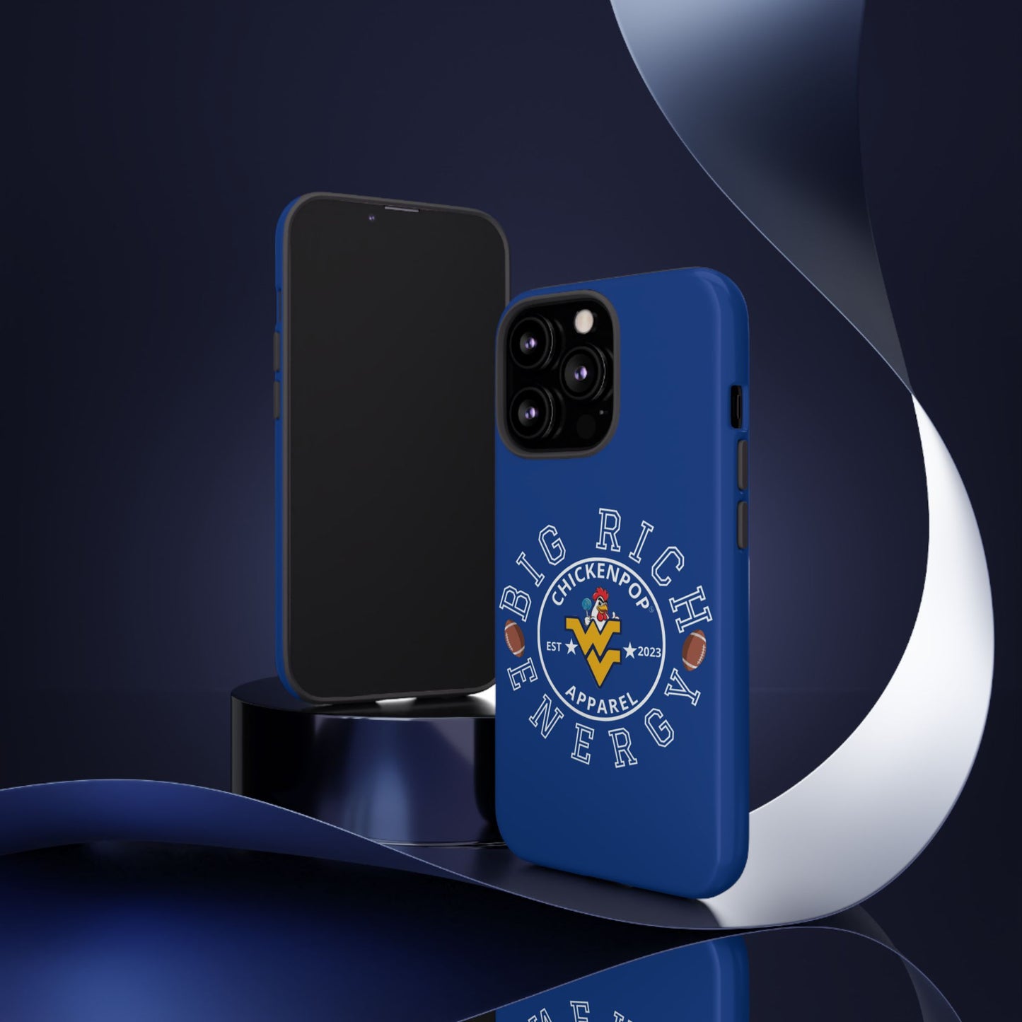 Don’t Be A Devries Funny Chicken Phone Case – Durable Dual-Layer Protection for iPhone, Samsung, Pixel – Matte or Glossy Finish Blue