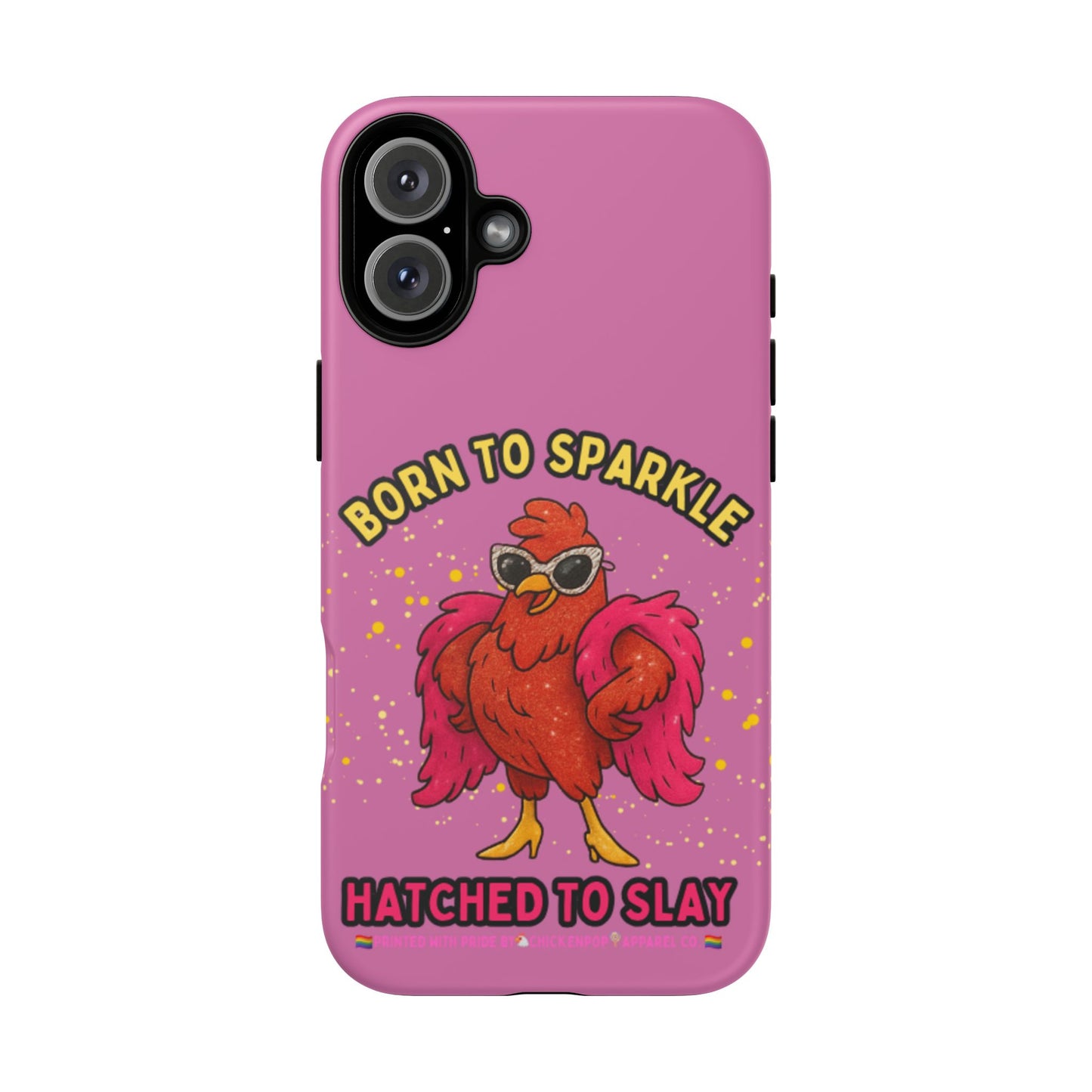 Phone Case - Born to Sparkle Hatched to Slay Logo Design