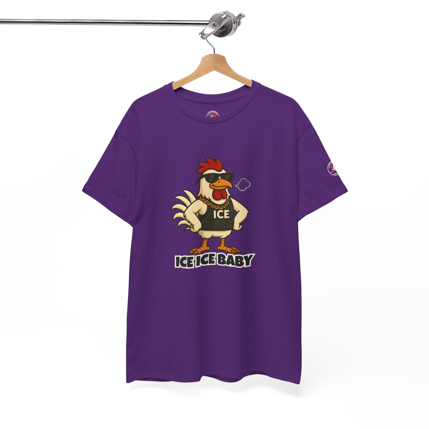 Ice Ice Baby Part 2 Funny Chicken T-Shirt – Cool Rooster Graphic Tee | Unisex Retro Hip-Hop Style