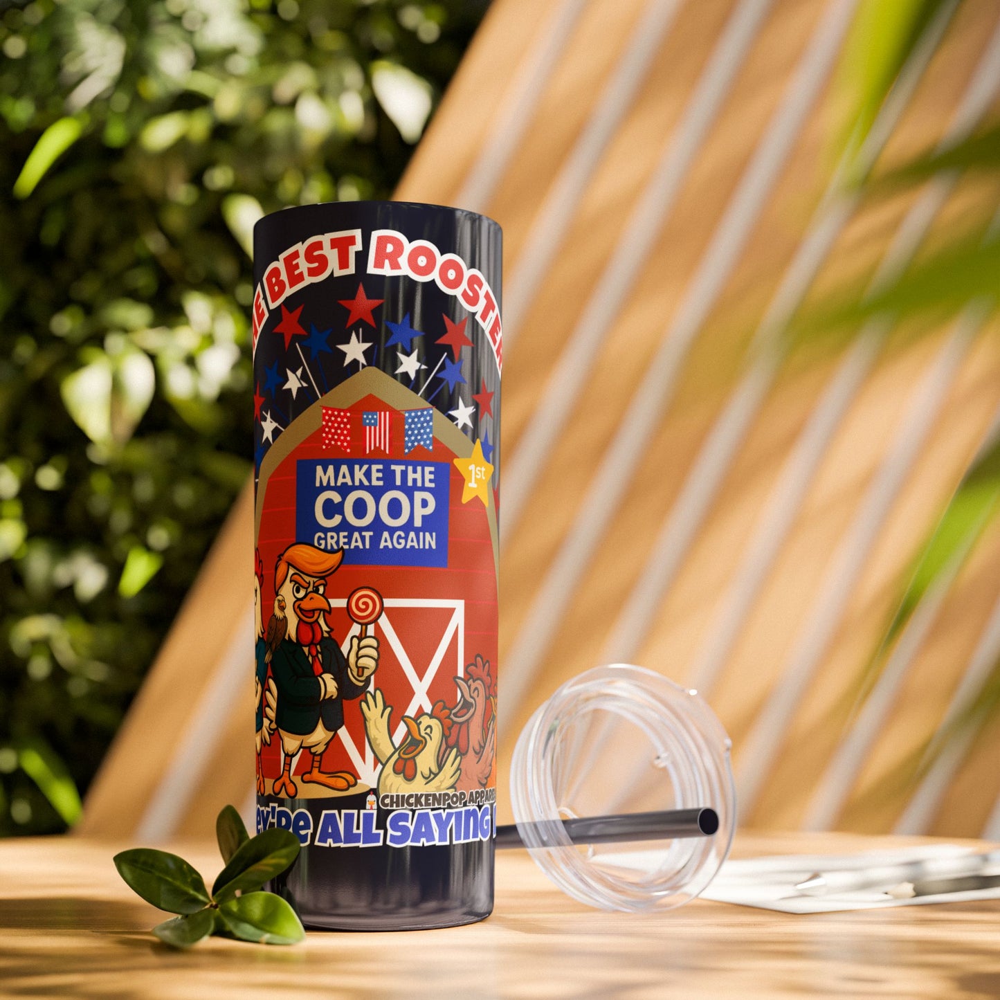 The Best Rooster Cock-a-Doodle Don 20 oz. Tumbler with straw Gifts, Summer Vibes, Party Essentials