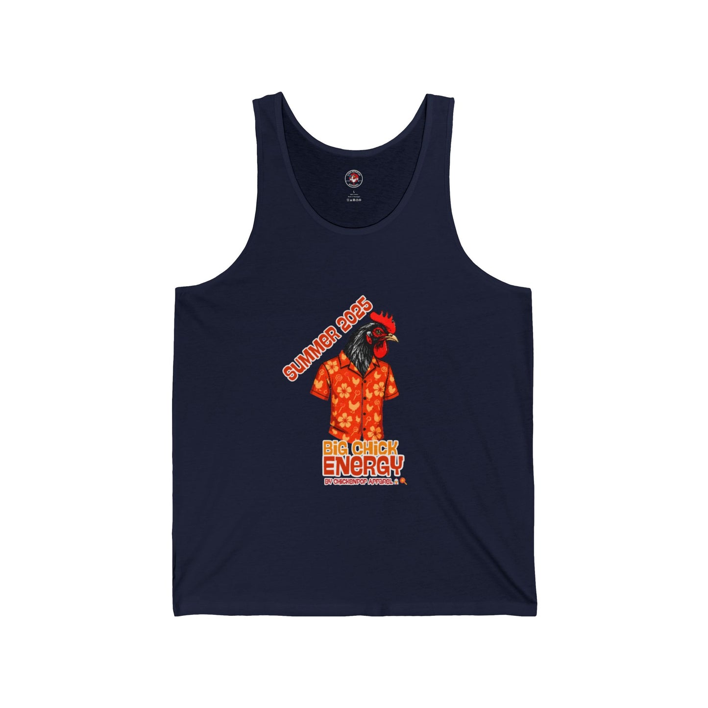 Big Chick Energy Summer Tank, Unisex Jersey Tank Top, Summer Apparel, Beachwear, Festival Top, Casual Wear