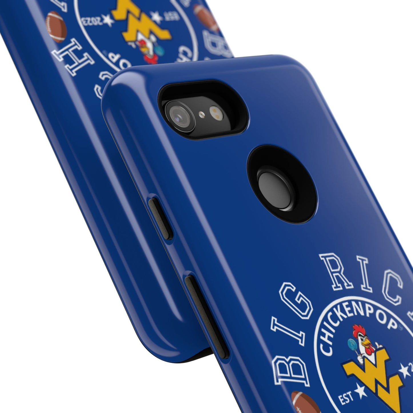 Don’t Be A Devries Funny Chicken Phone Case – Durable Dual-Layer Protection for iPhone, Samsung, Pixel – Matte or Glossy Finish Blue