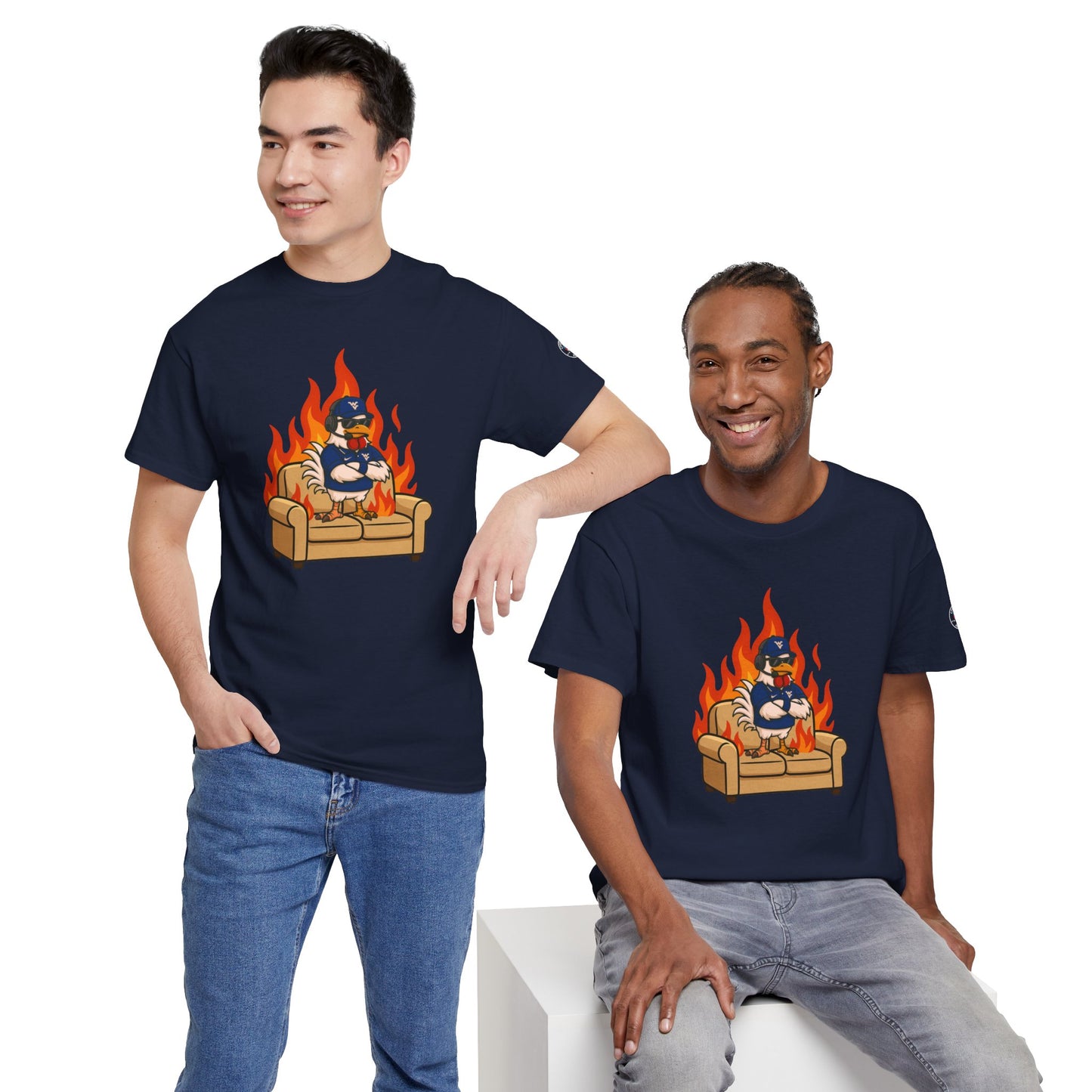 Big Rich Energy WV BURNIN' DOWN THE COUCH Graphic Tee 🔥Free Shipping🔥