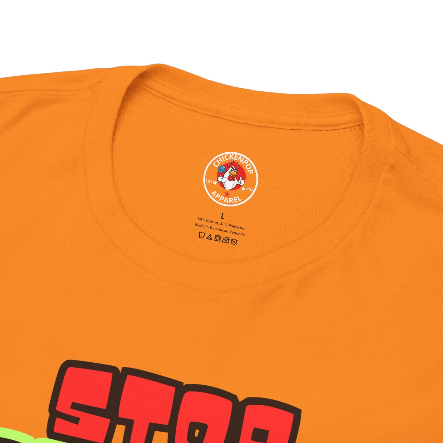 Stop COOP TIME! Funny Chicken T-Shirt – MC Coop Daddy 90s Hip Hop Parody Tee | Unisex Heavy Cotton | ChickenPop Apparel