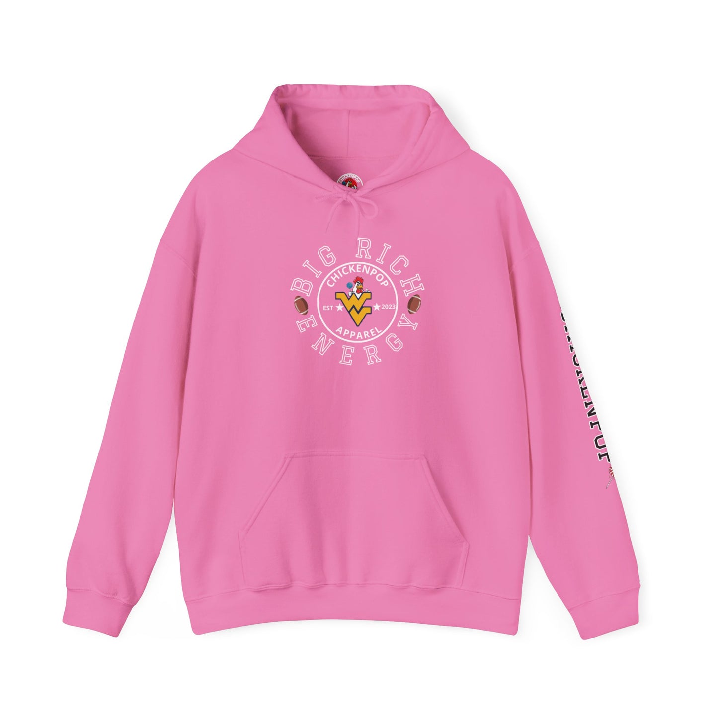 Big Rich Energy WV Logo Unisex Hoodie - ChickenPop Arm Logo Edition
