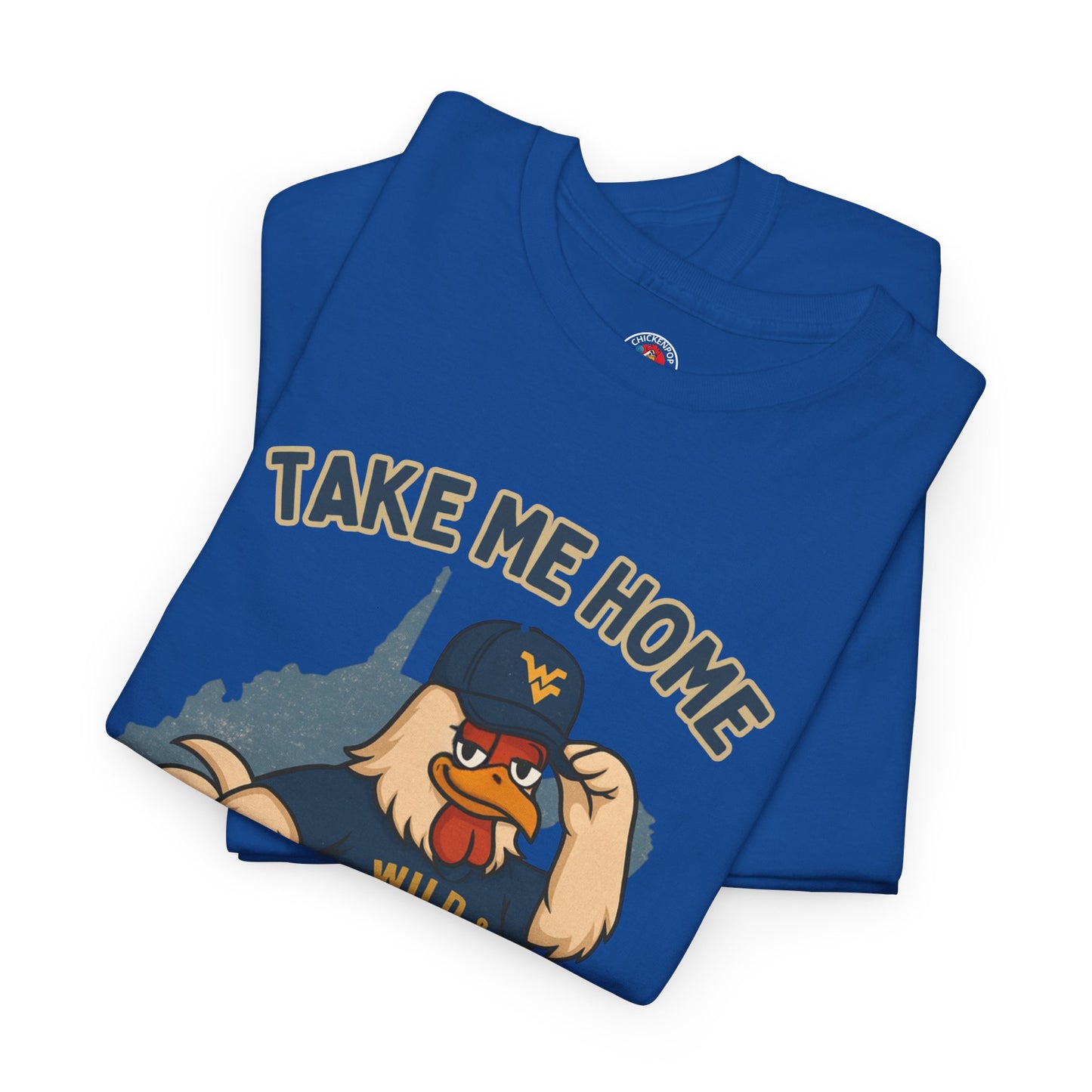 Take Me Home Country Roads WV Coop Daddy Tee – Funny West Virginia Rooster Shirt