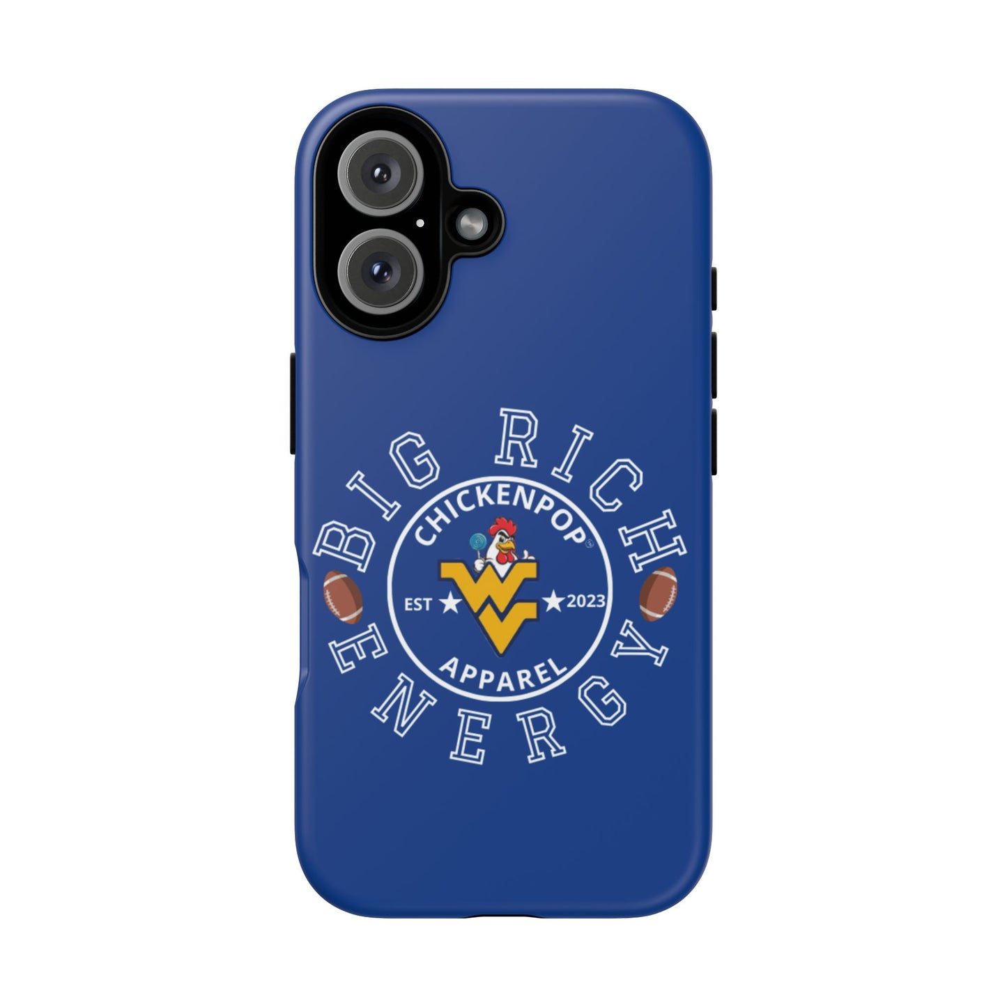 Don’t Be A Devries Funny Chicken Phone Case – Durable Dual-Layer Protection for iPhone, Samsung, Pixel – Matte or Glossy Finish Blue