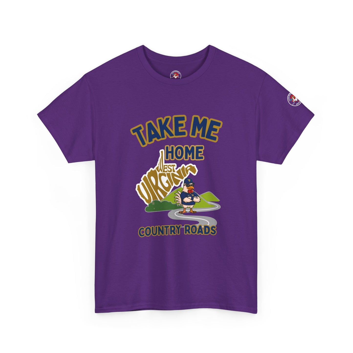 Take Me Home Country Roads WV Coop Daddy Tee – Funny West Virginia Rooster Shirt