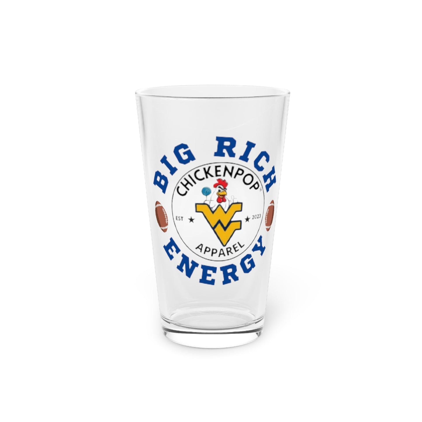Big Rich Energy Pint Beer Glass– How Real 'Eers Drink Their Beers!