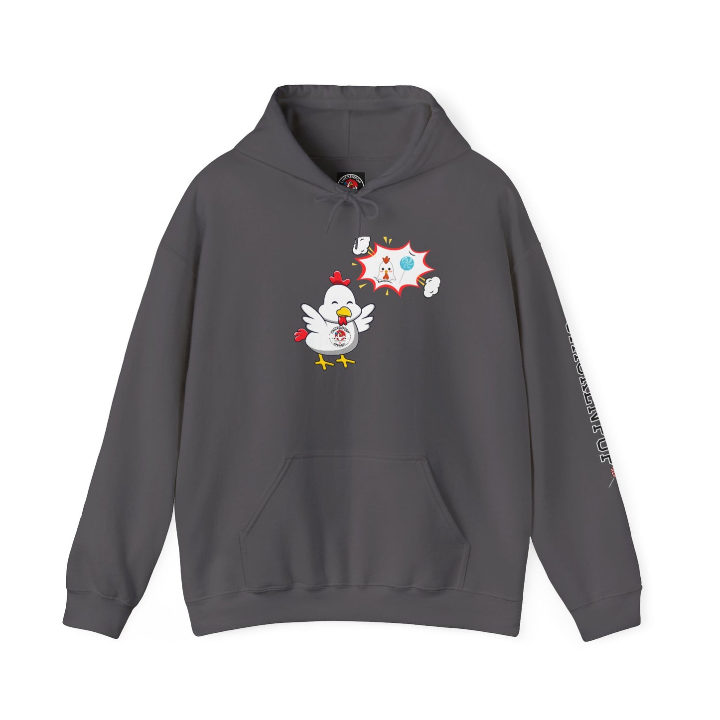 Dirty Mind Emoji Hoodie UNISEX - ChickenPop Arm Logo Edition