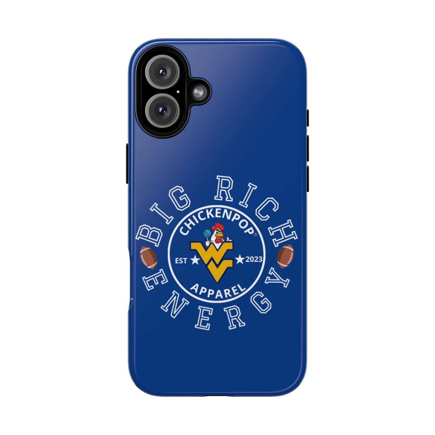 Don’t Be A Devries Funny Chicken Phone Case – Durable Dual-Layer Protection for iPhone, Samsung, Pixel – Matte or Glossy Finish Blue