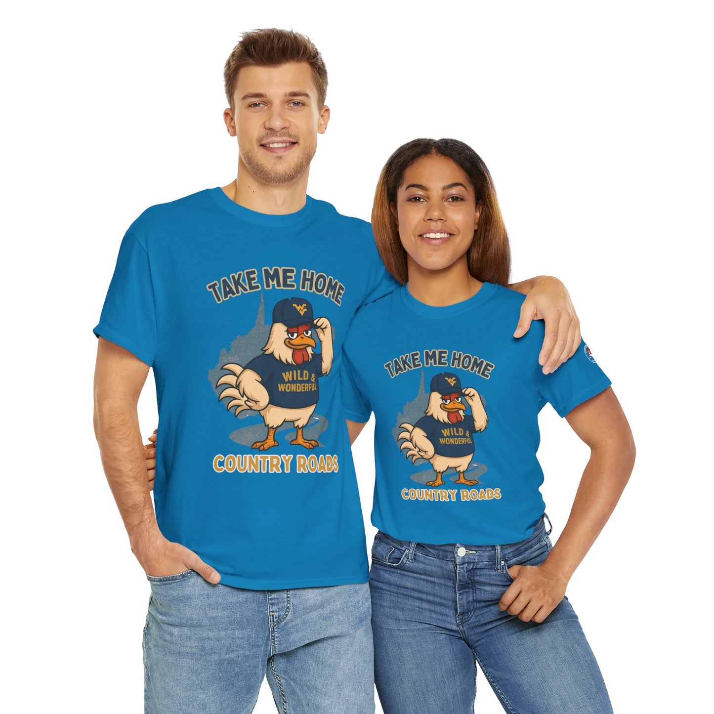 Take Me Home Country Roads WV Coop Daddy Tee – Funny West Virginia Rooster Shirt
