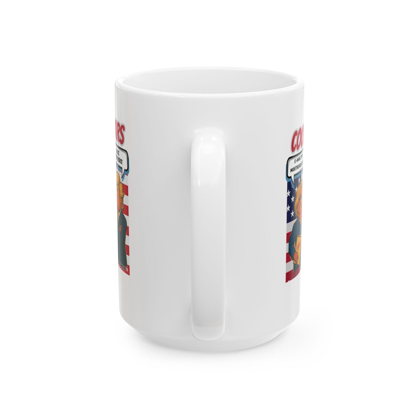 Coop Wars™ Political Satire Mug – Hilaregg Cluckton vs. Cock-a-Doodle-Don | Funny Coffee Cup (11oz / 15oz)