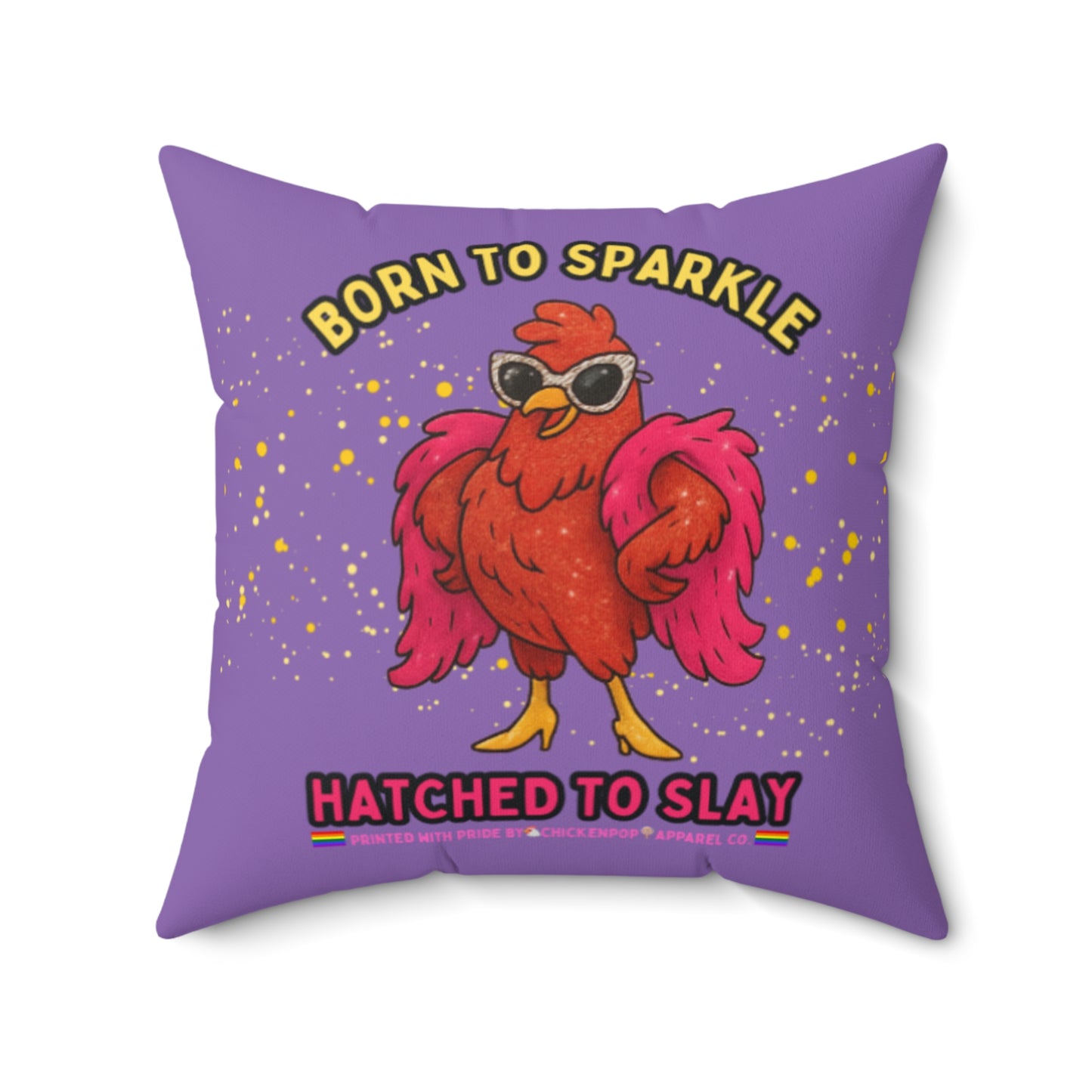 Born to Sparkle Throw Pillow – Slay the Sofa, Glam the Bed