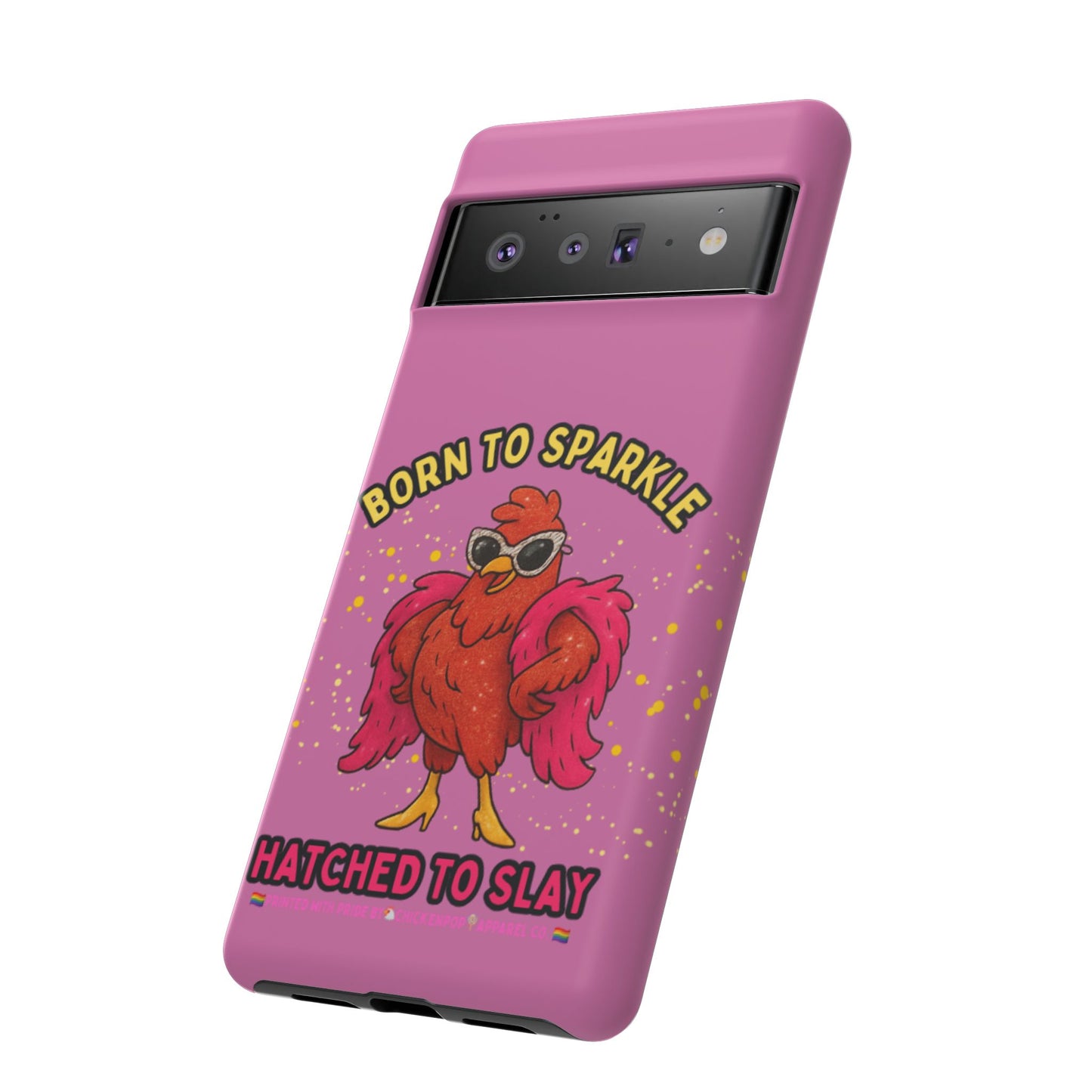 Phone Case - Born to Sparkle Hatched to Slay Logo Design
