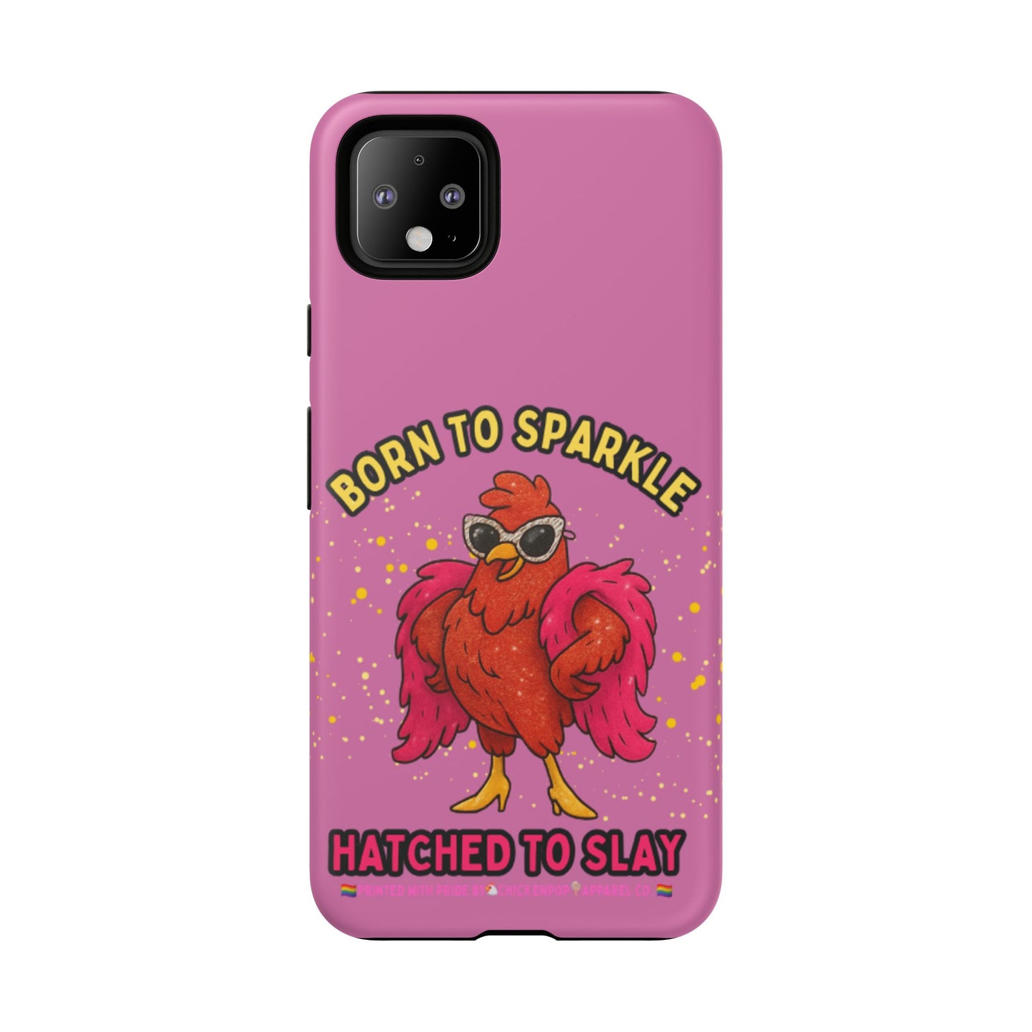 Phone Case - Born to Sparkle Hatched to Slay Logo Design
