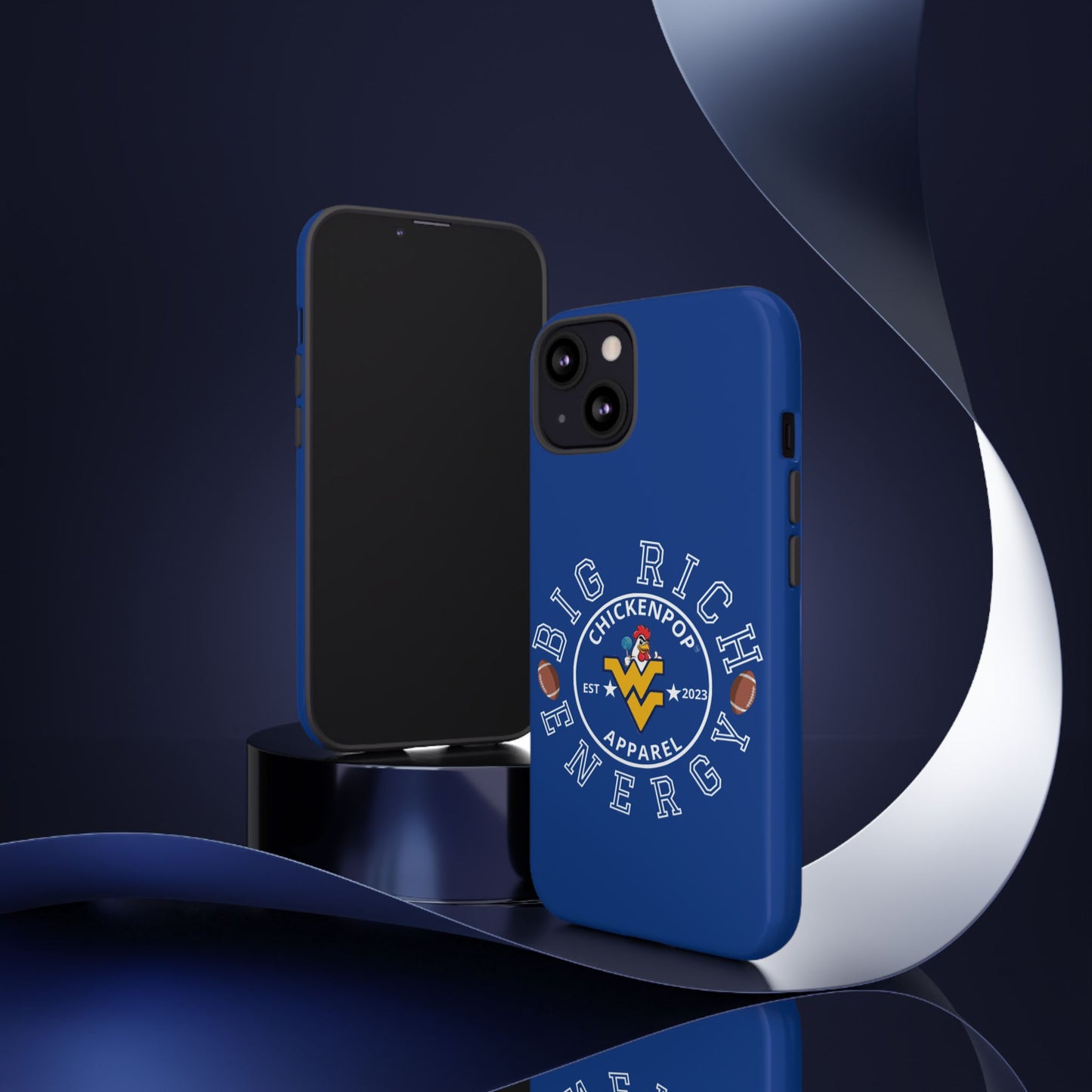Don’t Be A Devries Funny Chicken Phone Case – Durable Dual-Layer Protection for iPhone, Samsung, Pixel – Matte or Glossy Finish Blue