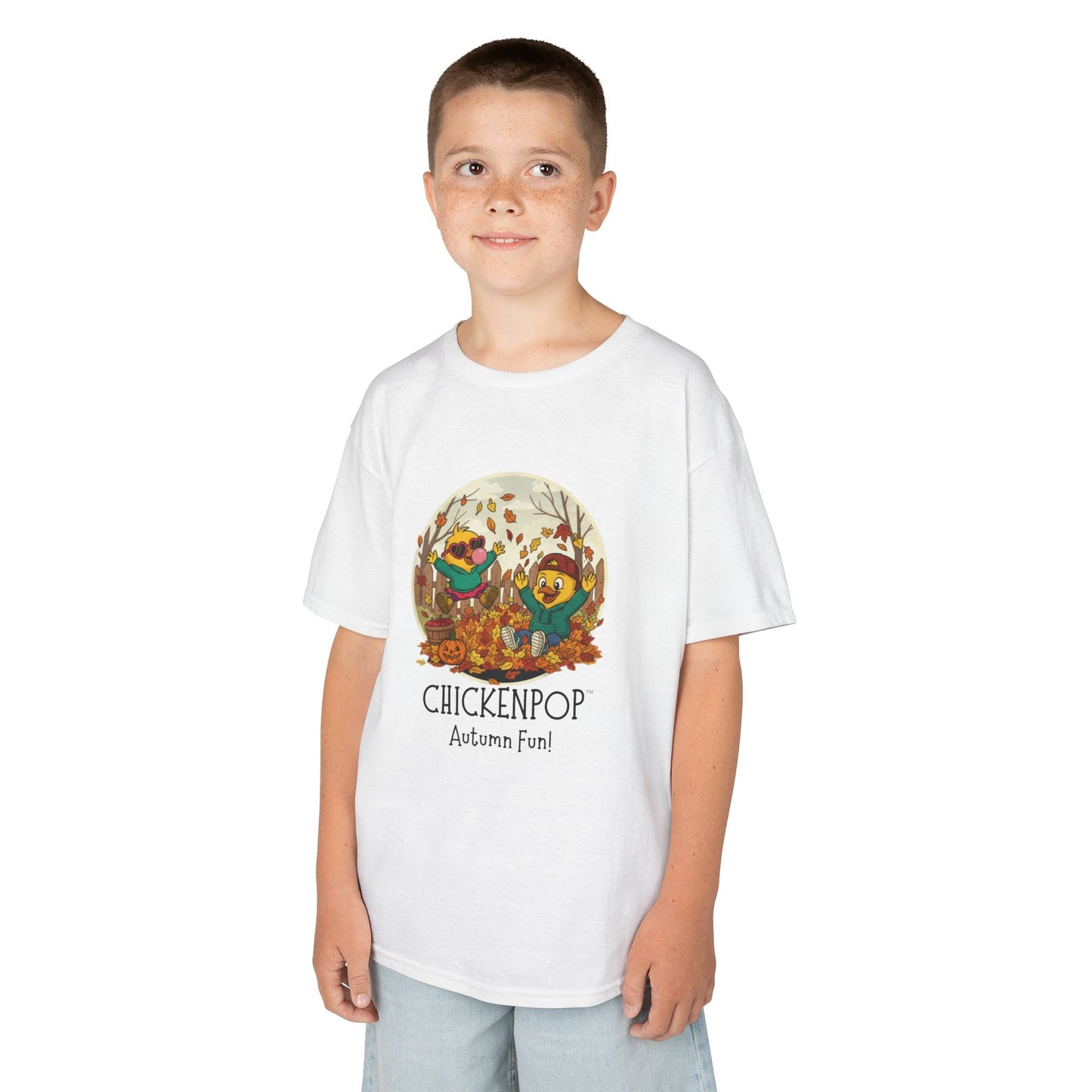 Kids Tee - Lil’ Cluckers 'Autumn Fun' ChickenPop Shirt