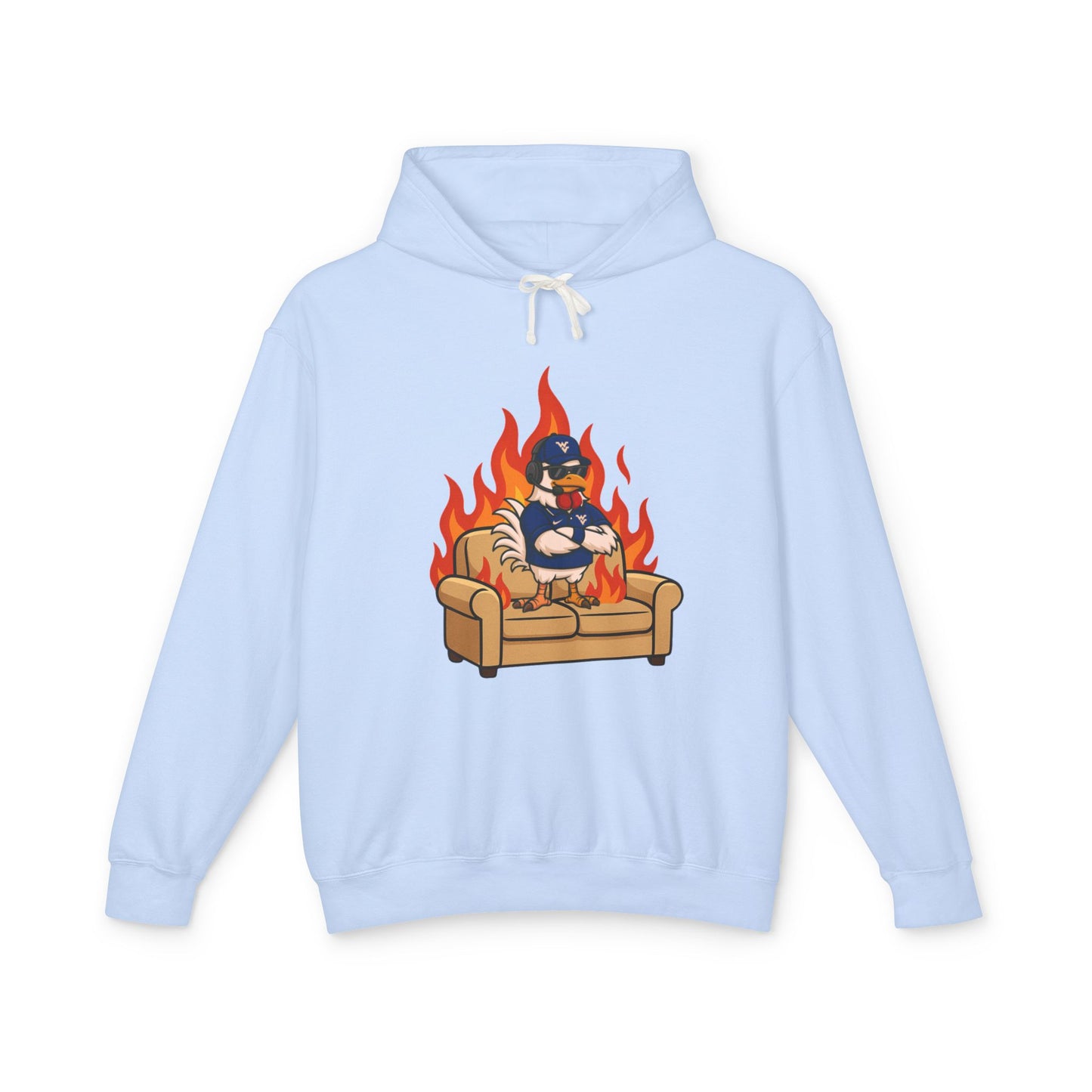 Big Rich Energy Burning Couch Hoodie – Chaos Quote 🔥FREE SHIPPING🔥