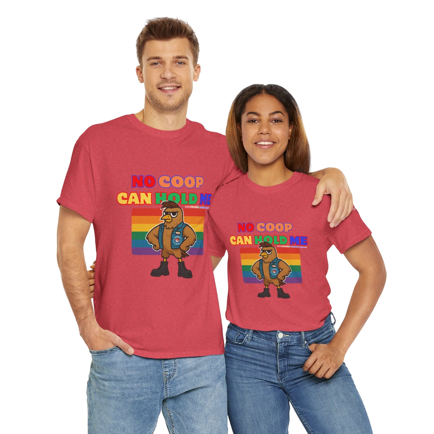 No Coop Can Hold Me – Theym Hen Unisex Pride Tee