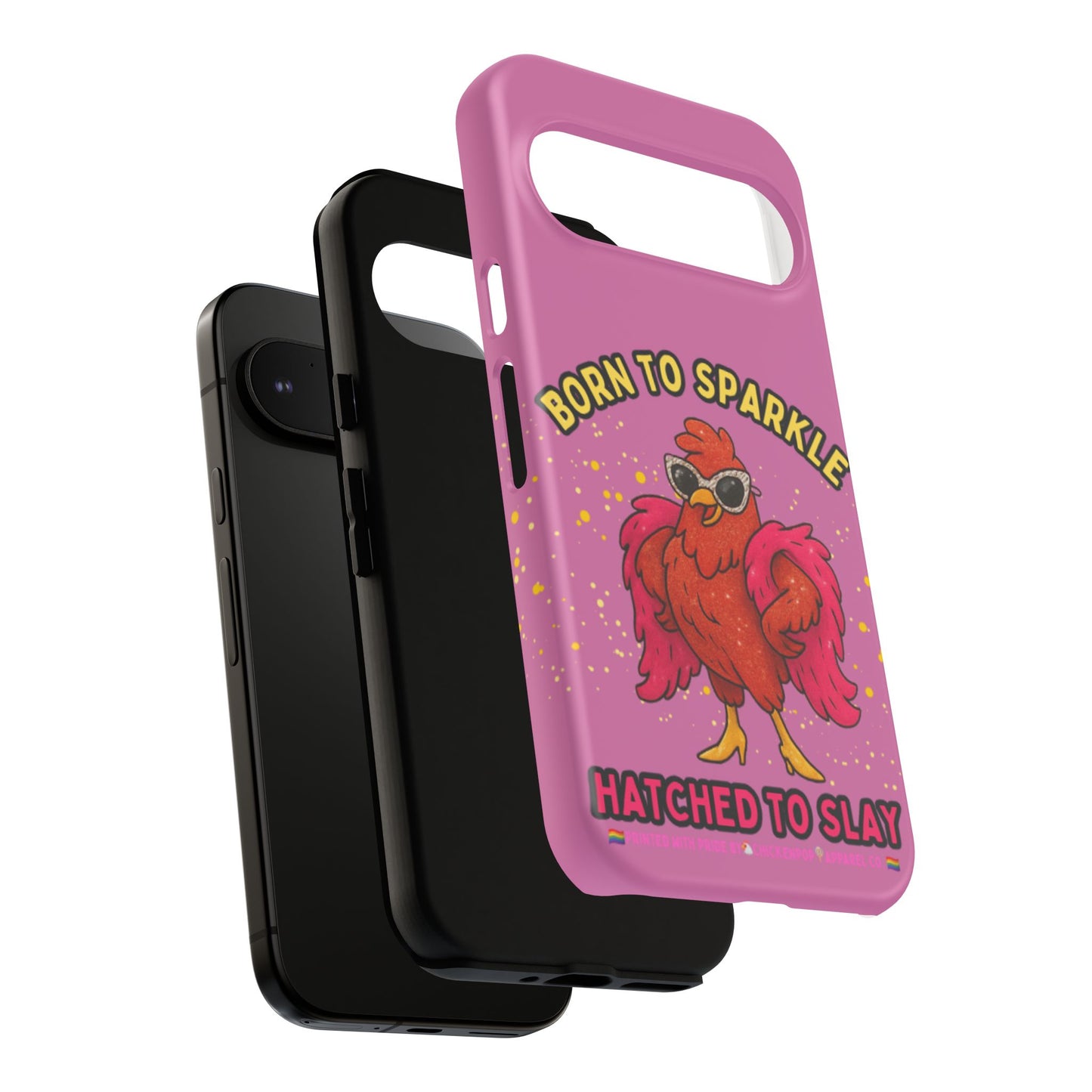 Phone Case - Born to Sparkle Hatched to Slay Logo Design
