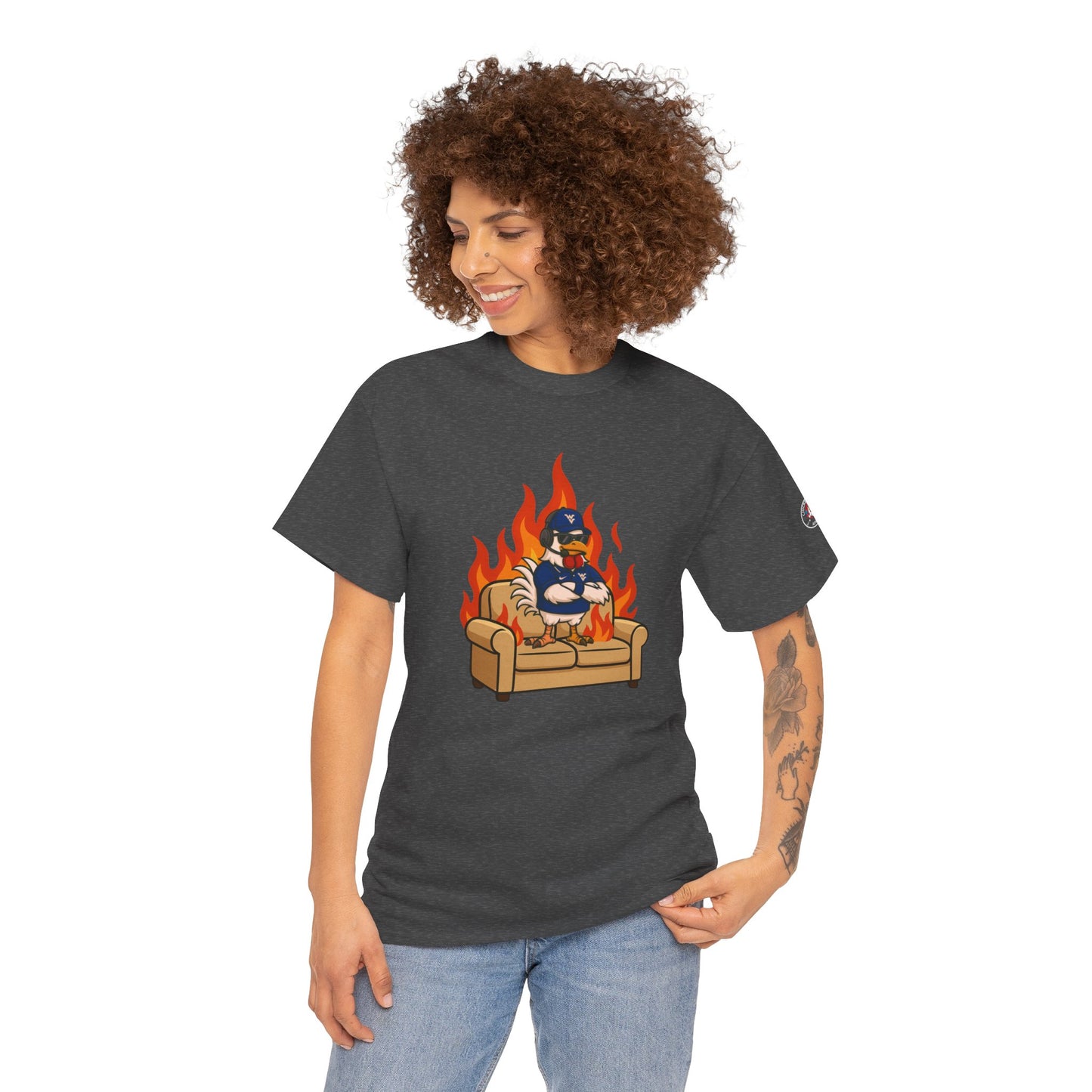 Big Rich Energy WV BURNIN' DOWN THE COUCH Graphic Tee 🔥Free Shipping🔥