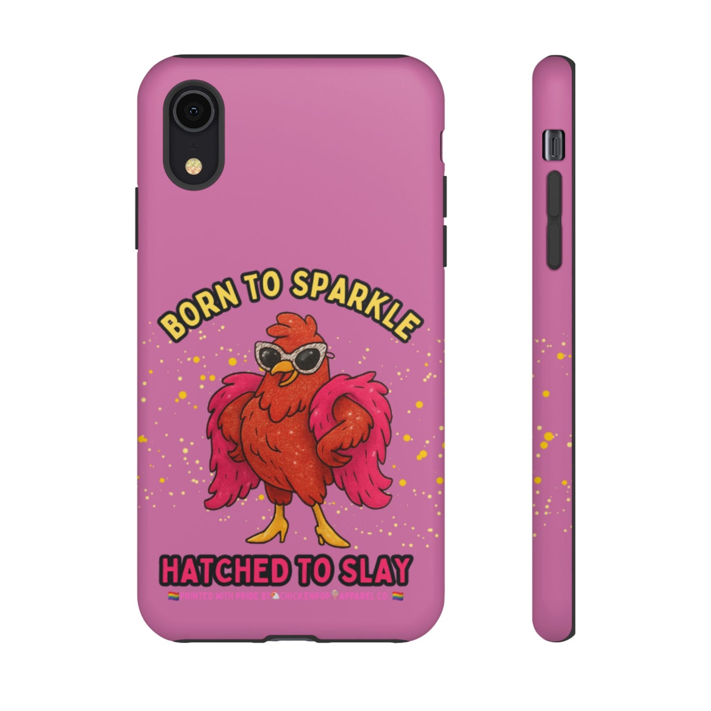Phone Case - Born to Sparkle Hatched to Slay Logo Design