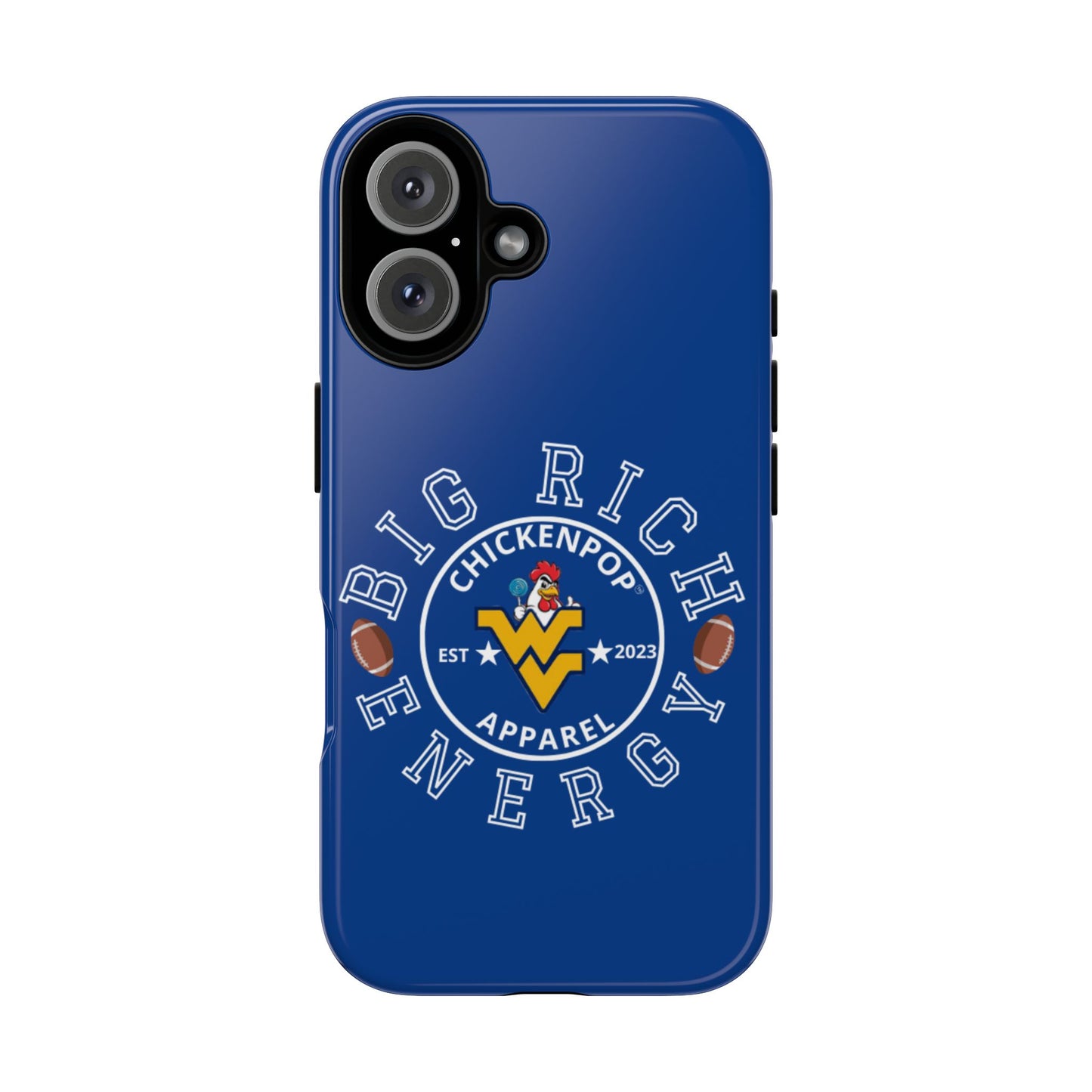Don’t Be A Devries Funny Chicken Phone Case – Durable Dual-Layer Protection for iPhone, Samsung, Pixel – Matte or Glossy Finish Blue