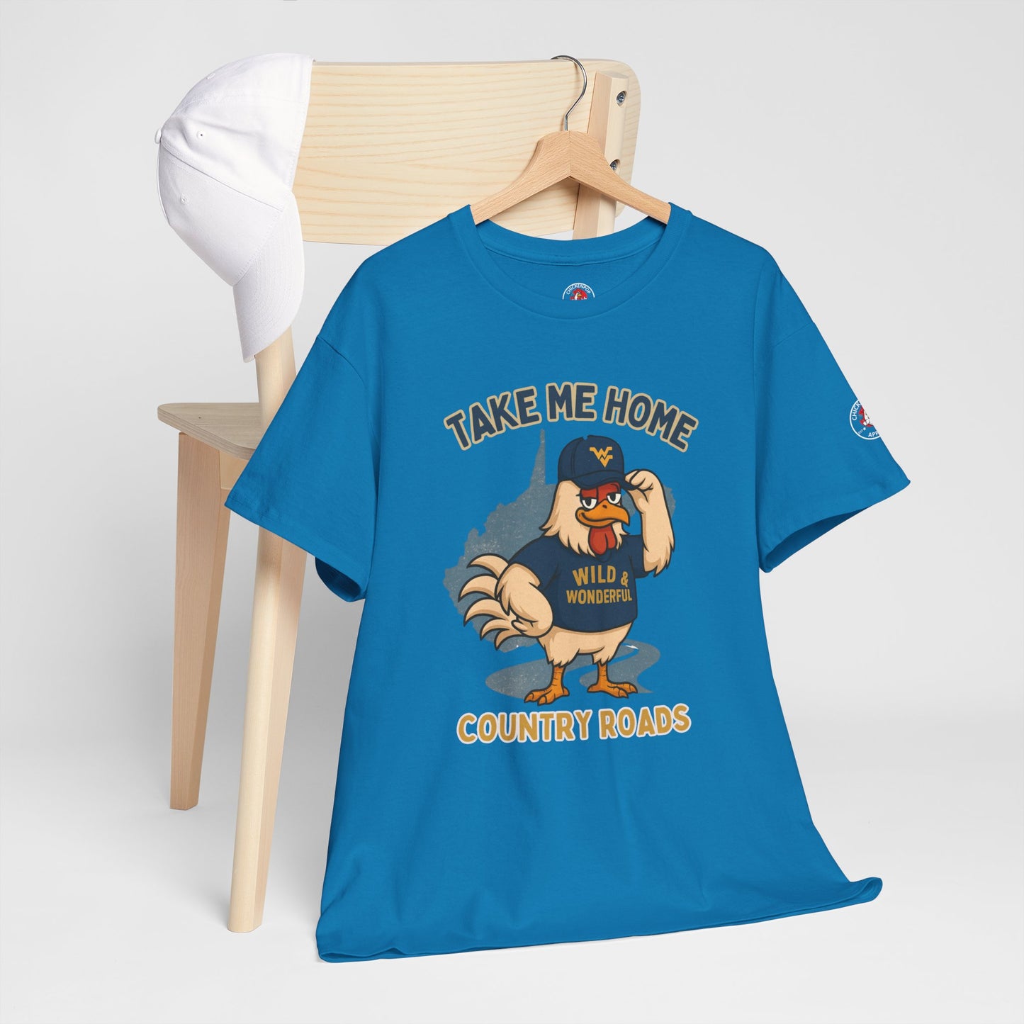 Take Me Home Country Roads WV Coop Daddy Tee – Funny West Virginia Rooster Shirt