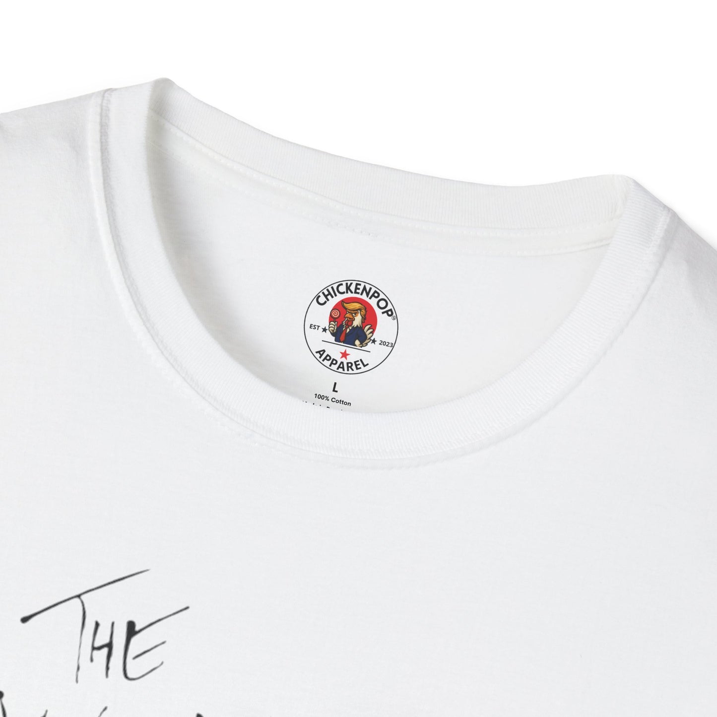 Another Chick Thru The Wall | Funny Political Chicken Graphic Tee – Cock-a-Doodle-Don Collection