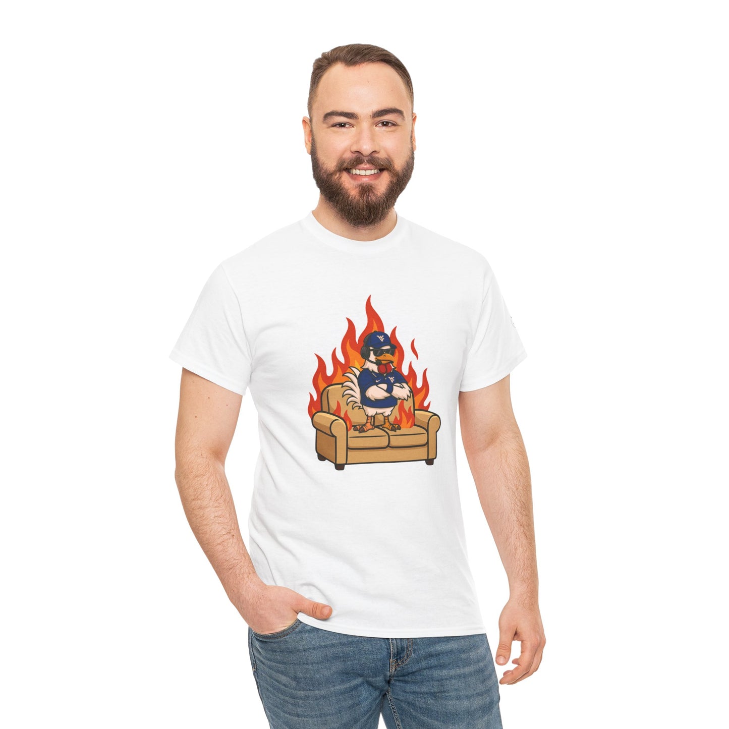 Big Rich Energy WV BURNIN' DOWN THE COUCH Graphic Tee 🔥Free Shipping🔥