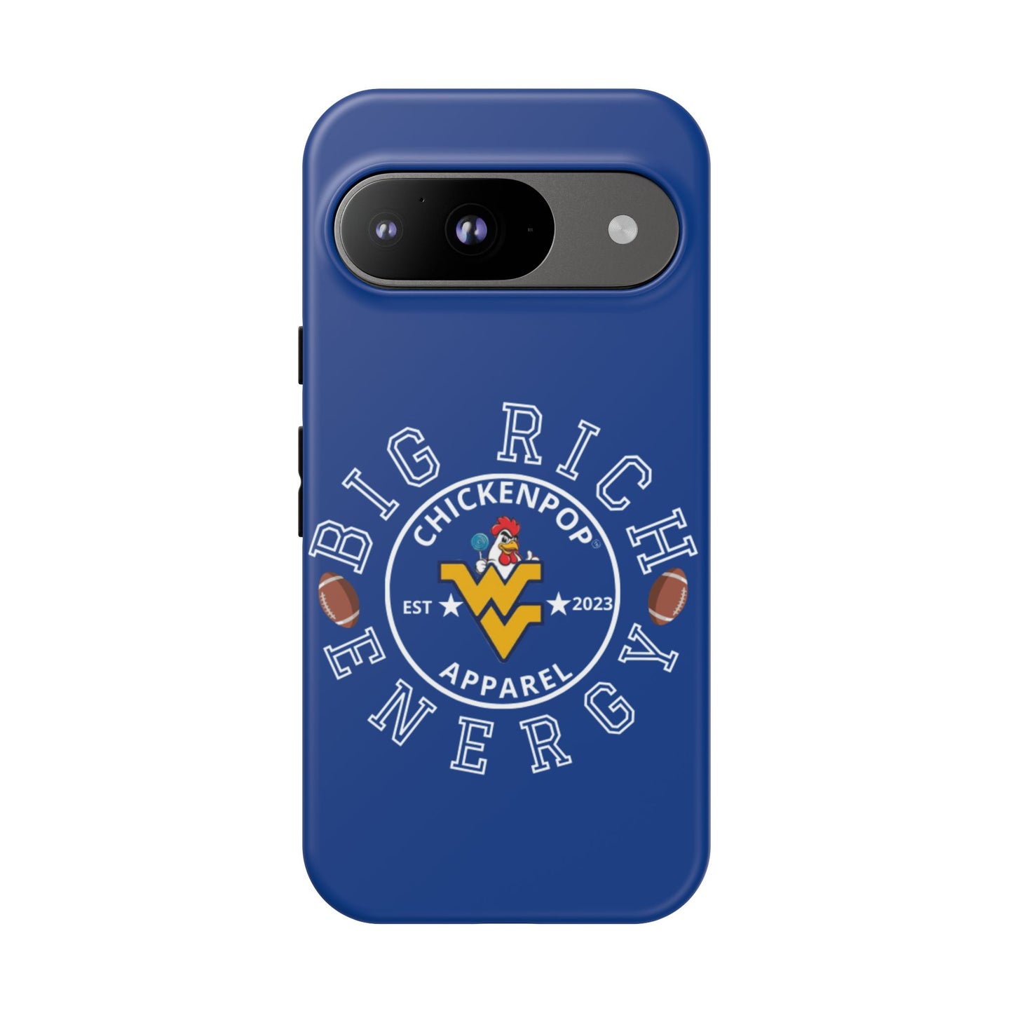 Don’t Be A Devries Funny Chicken Phone Case – Durable Dual-Layer Protection for iPhone, Samsung, Pixel – Matte or Glossy Finish Blue