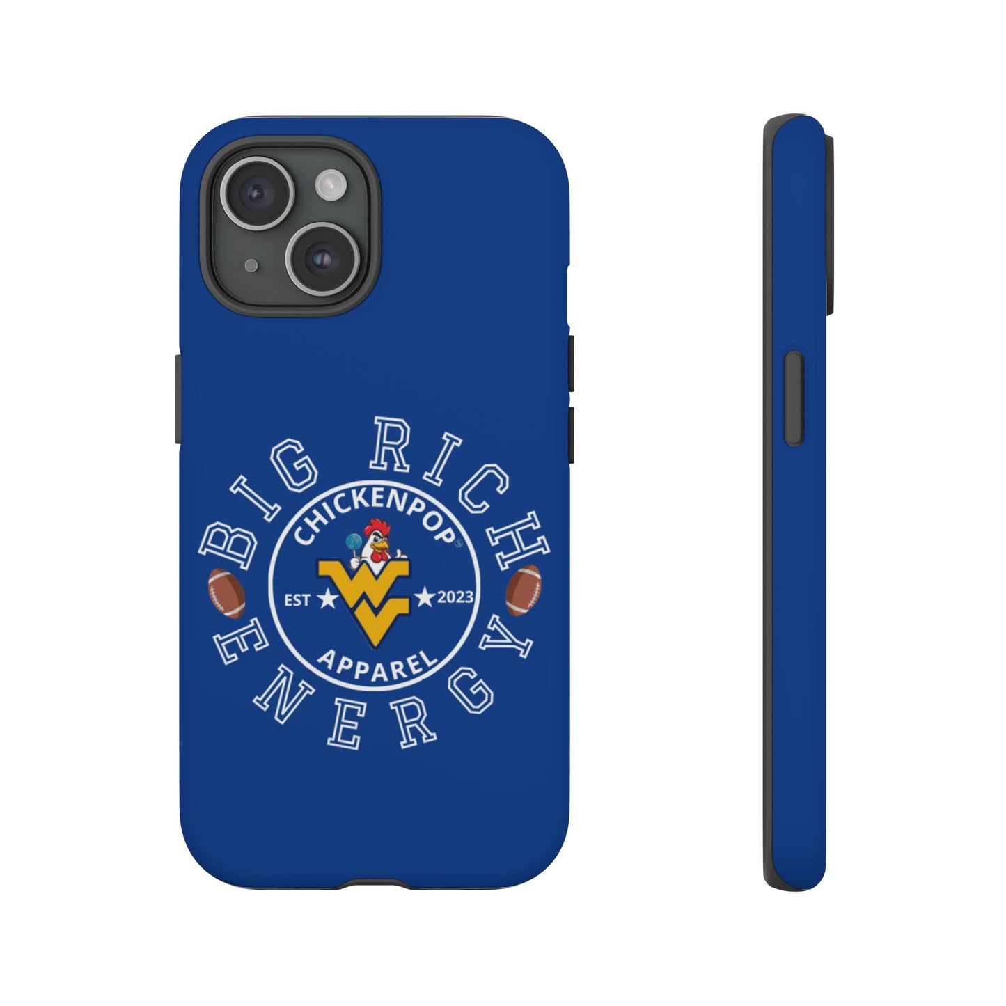 Don’t Be A Devries Funny Chicken Phone Case – Durable Dual-Layer Protection for iPhone, Samsung, Pixel – Matte or Glossy Finish Blue